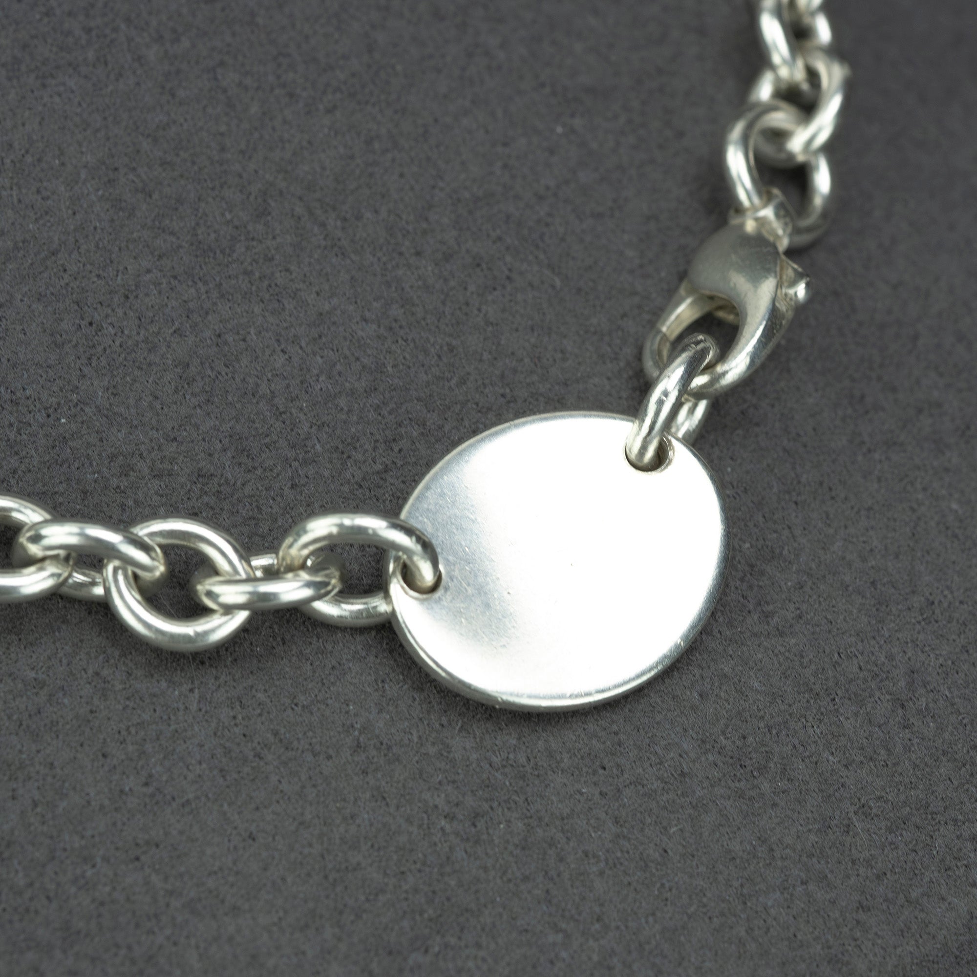Tiffany & Co. Return to Oval Tag Choker Necklace in Sterling Silver