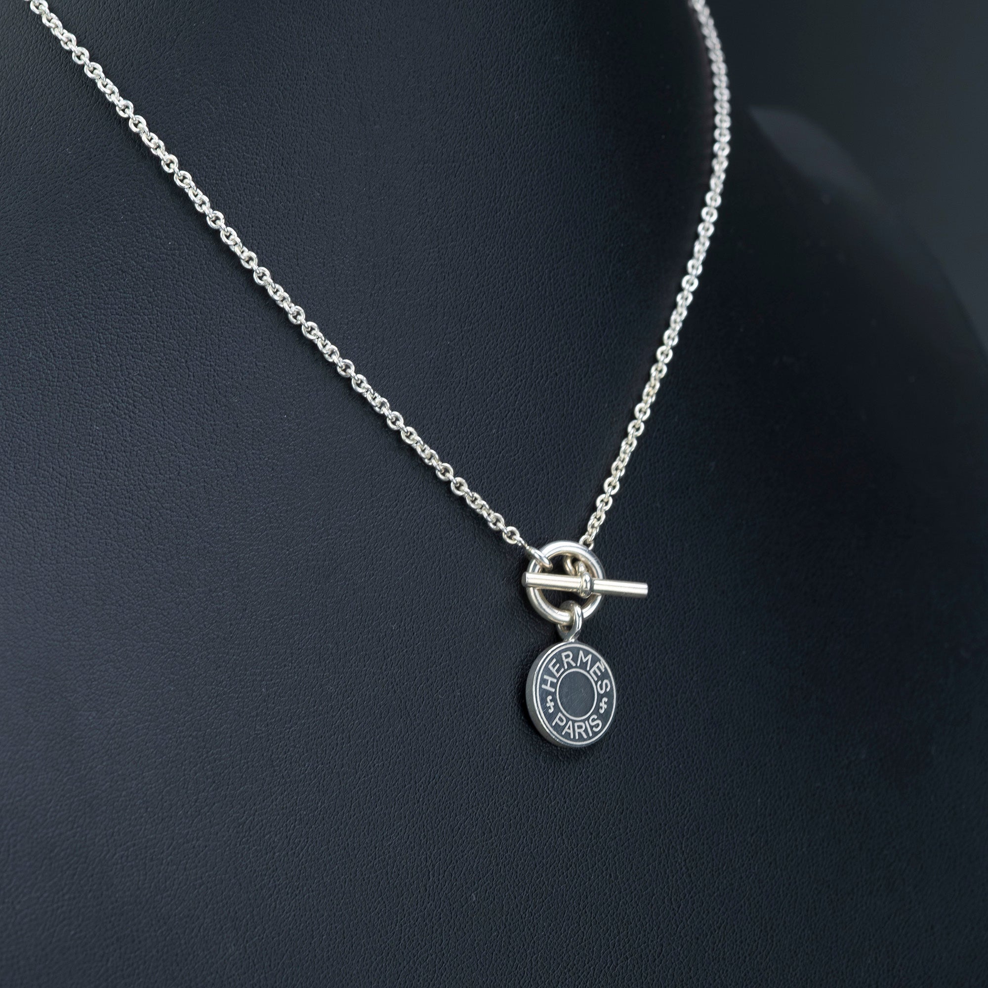 Hermes Serie Amulettes necklace in 925 silver with box