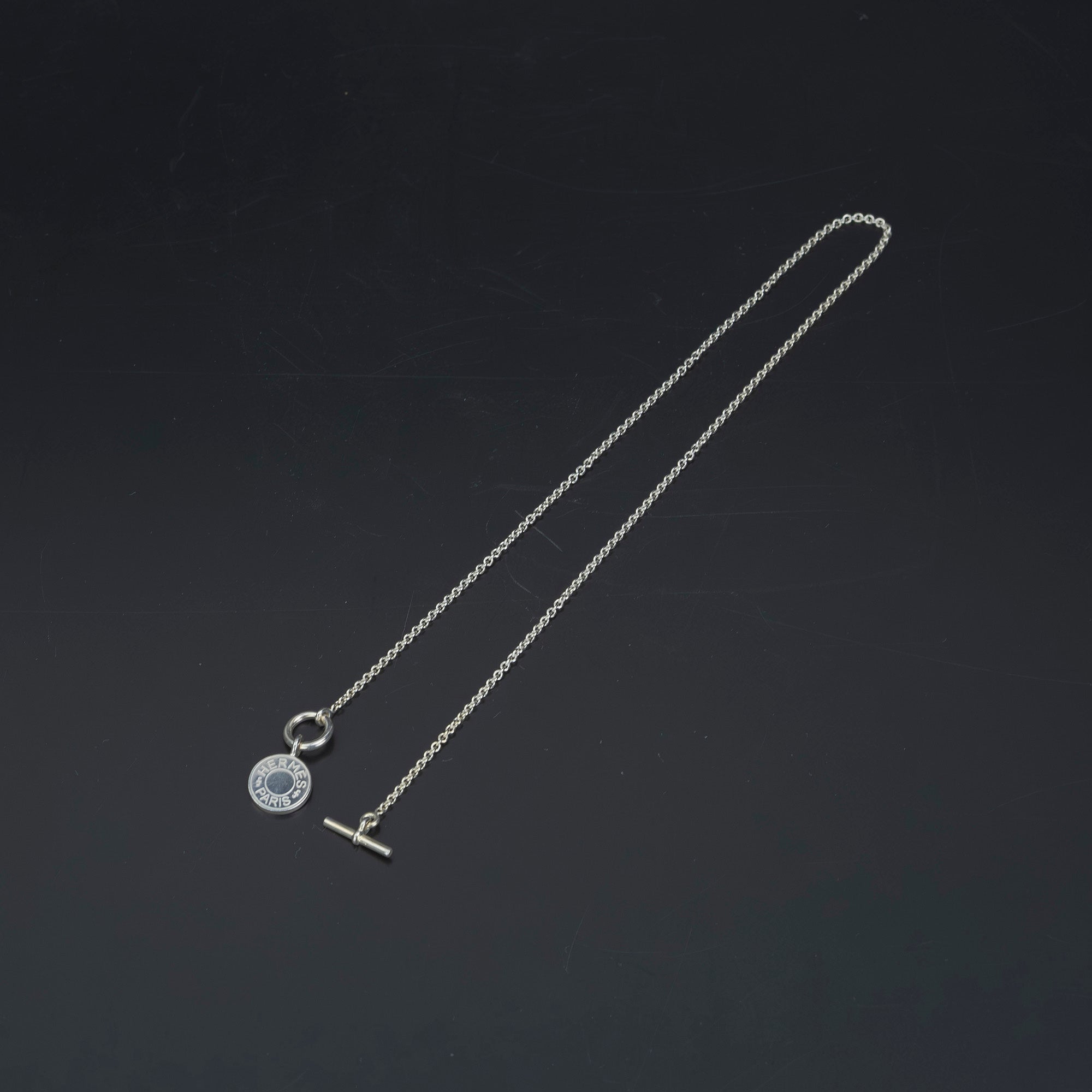 Hermes Serie Amulettes necklace in 925 silver with box