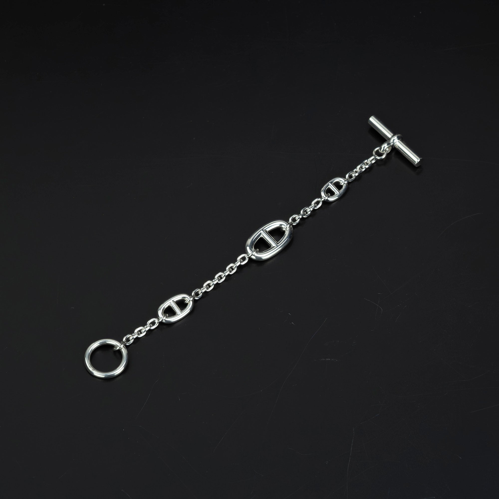 Hermès Farandole SH Bracelet with Chaine d'Ancre Motif in Silver 925