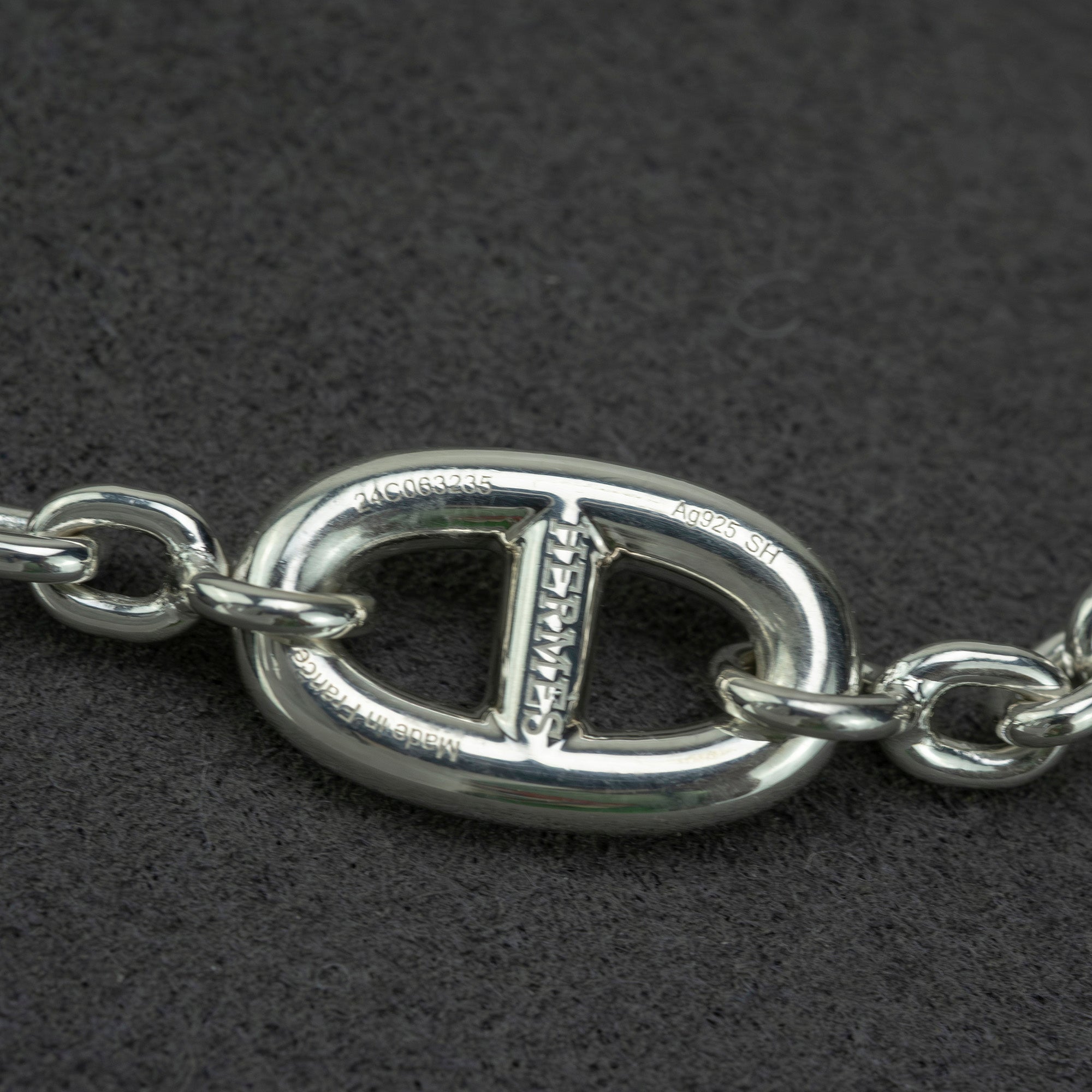 Hermès Farandole SH Bracelet with Chaine d'Ancre Motif in Silver 925