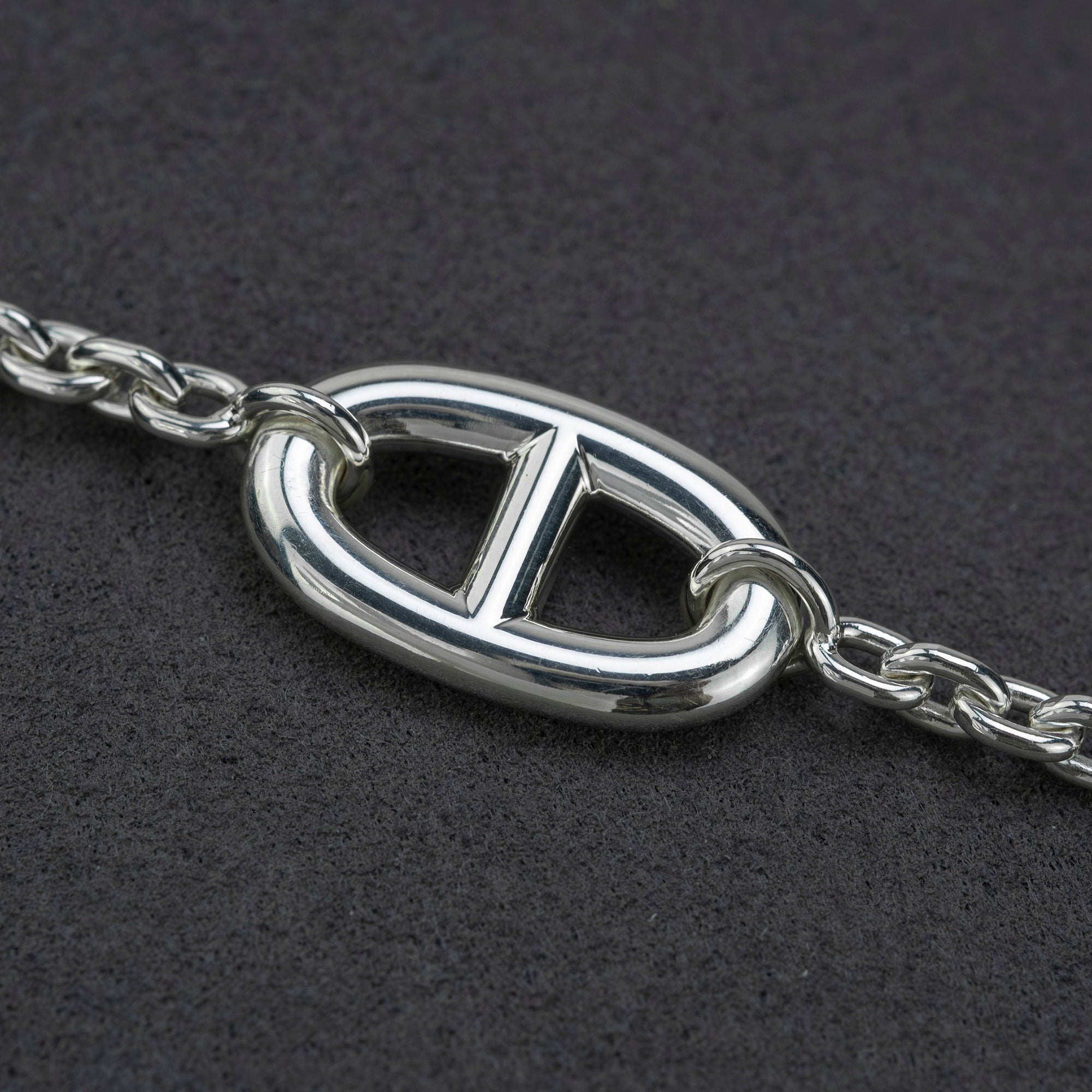 Hermès Farandole SH Bracelet with Chaine d'Ancre Motif in Silver 925