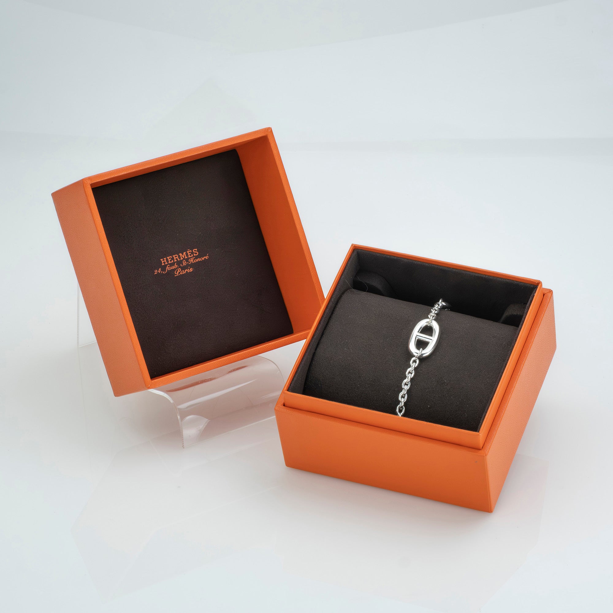 Hermès Farandole SH Bracelet with Chaine d'Ancre Motif in Silver 925