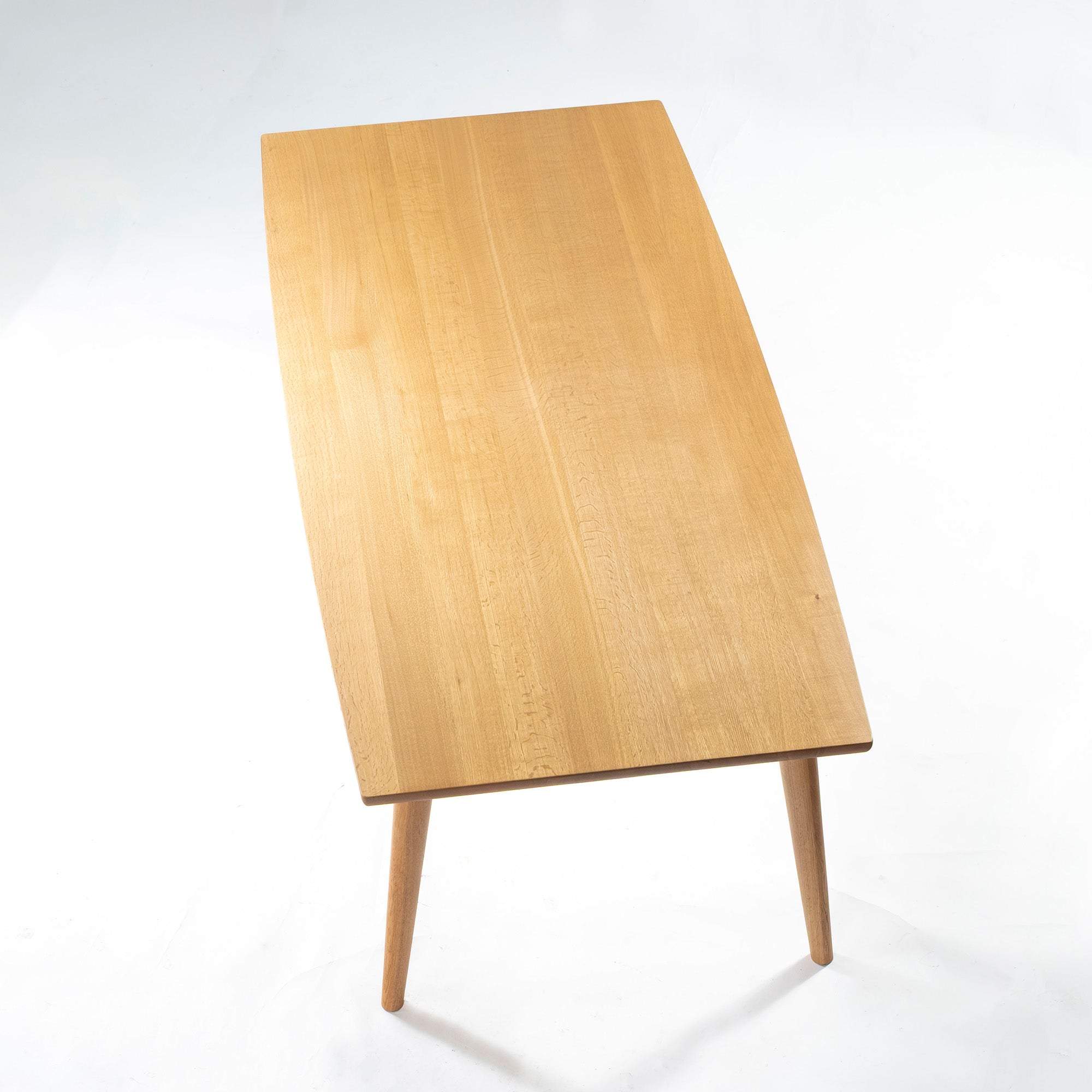 Kashiwa Mokko KASHIWA Order Table Series, Solid Oak, 210cm Wide, Made in Japan, Scandinavian Style, Modern Japanese Style, Simple