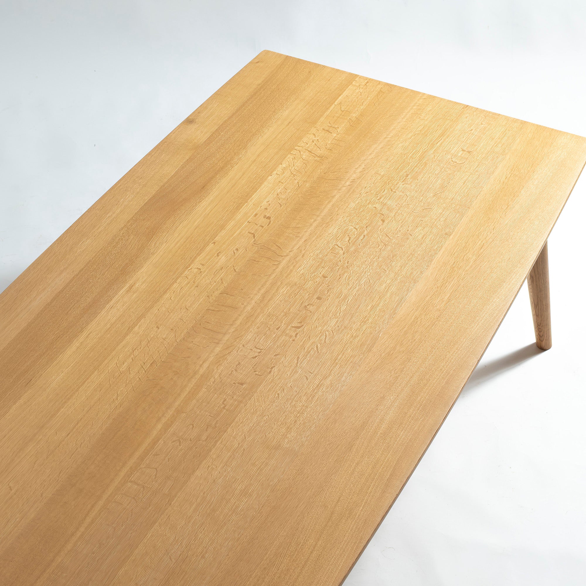 Kashiwa Mokko KASHIWA Order Table Series, Solid Oak, 210cm Wide, Made in Japan, Scandinavian Style, Modern Japanese Style, Simple