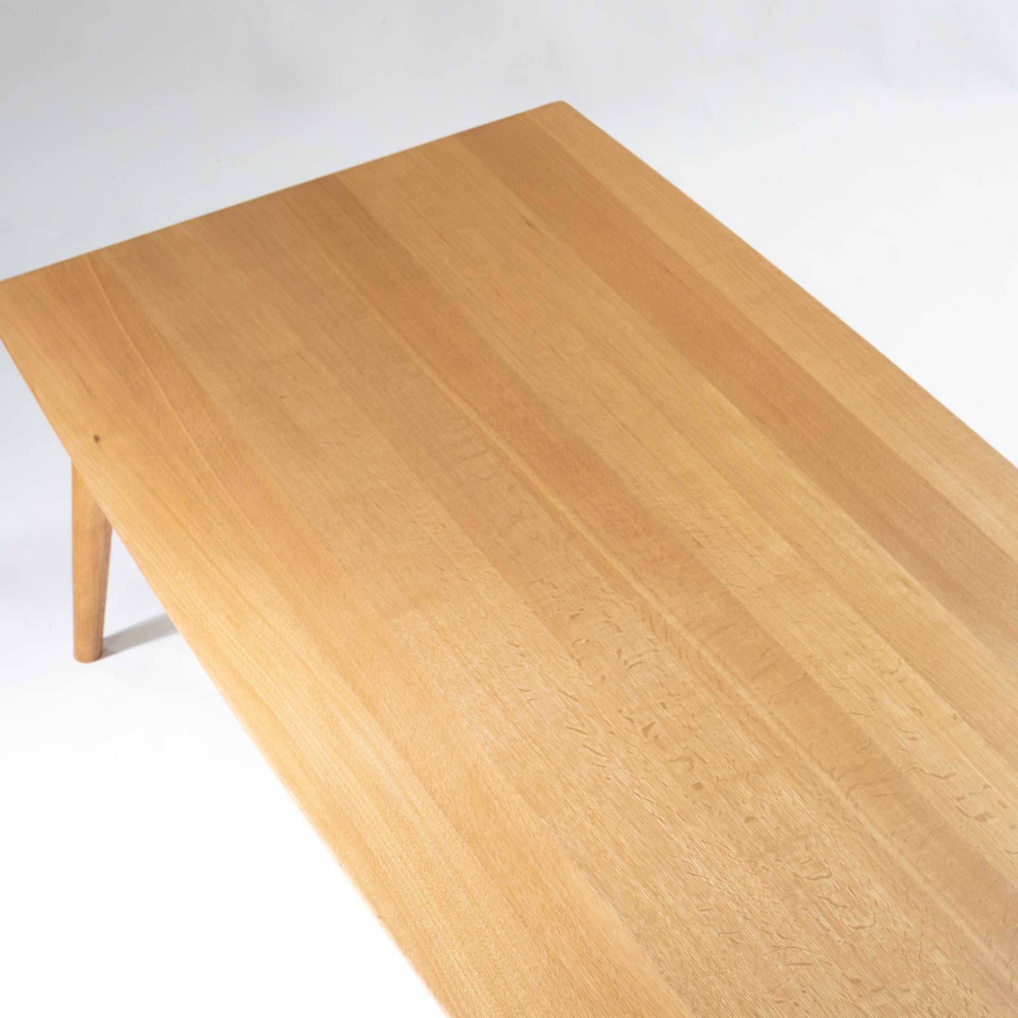 Kashiwa Mokko KASHIWA Order Table Series, Solid Oak, 210cm Wide, Made in Japan, Scandinavian Style, Modern Japanese Style, Simple