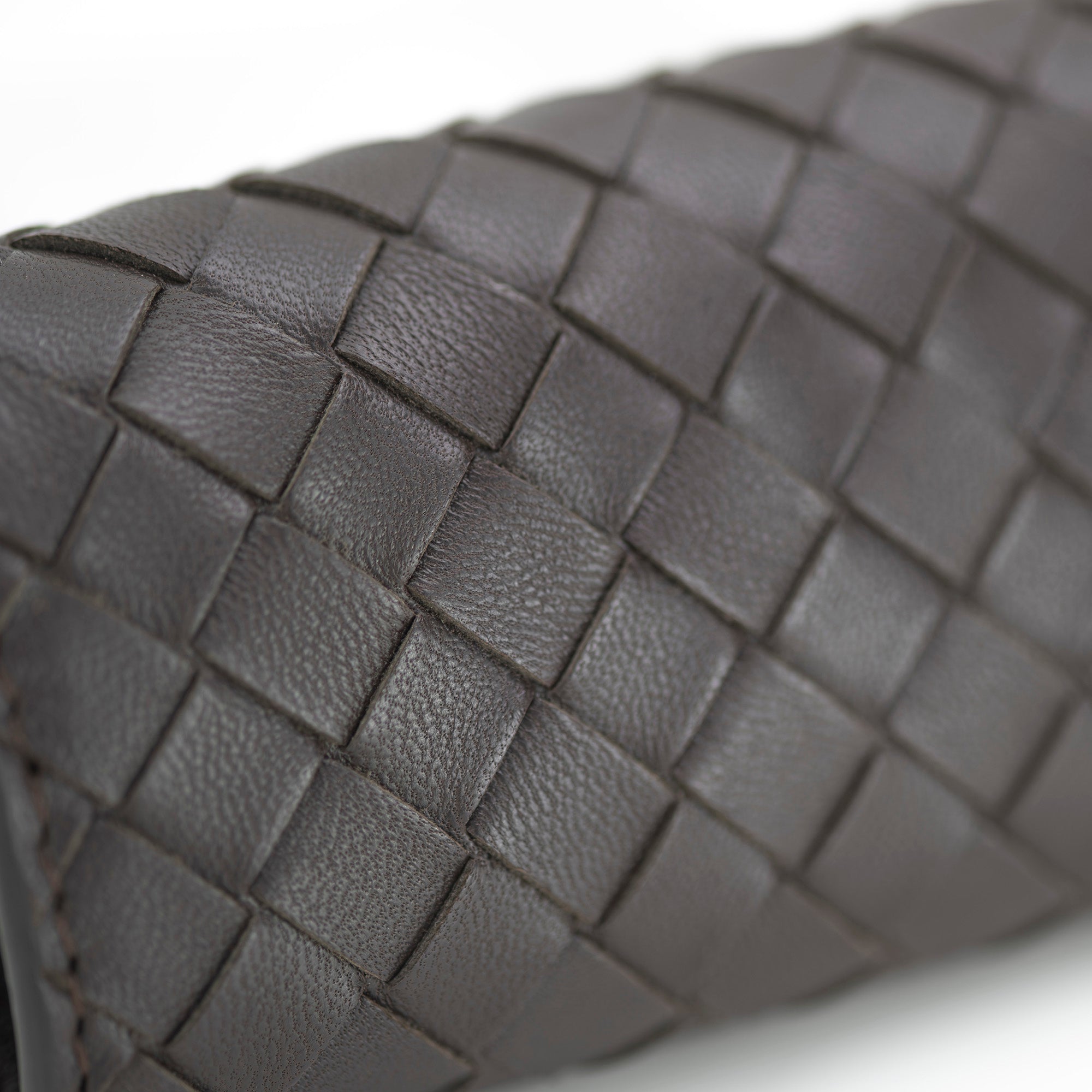 Bottega Veneta Intrecciato 4-Key Case, Brown Leather, Excellent Condition