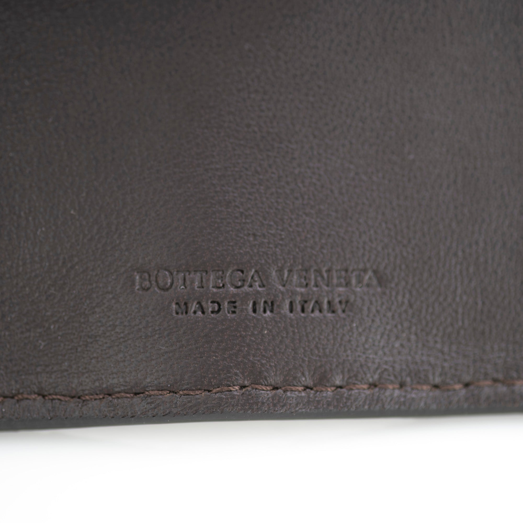 Bottega Veneta Intrecciato 4-Key Case, Brown Leather, Excellent Condition