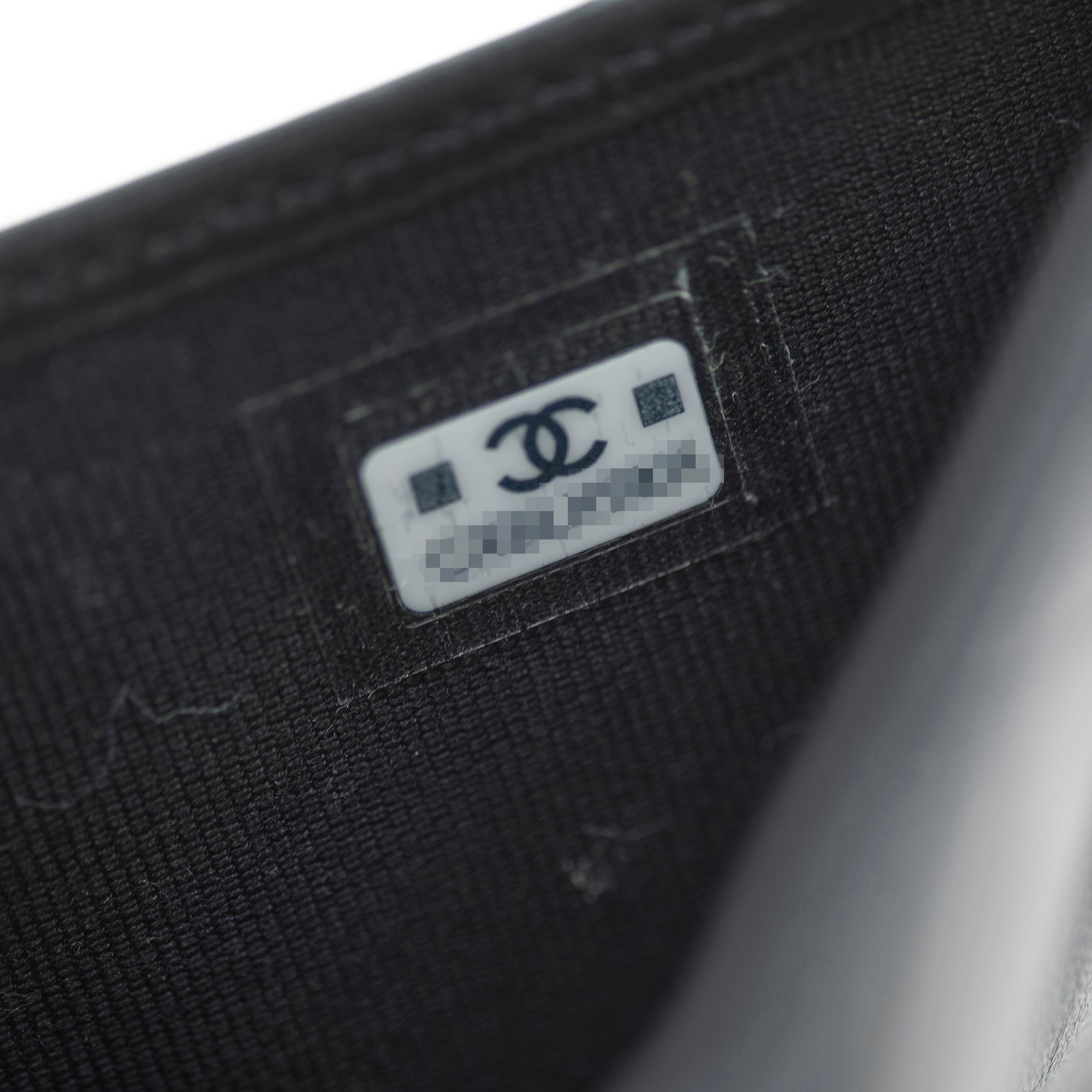 CHANEL Matelasse Lambskin Tri-fold Wallet with Coco Mark and Rhinestones, Black, Excellent Condition