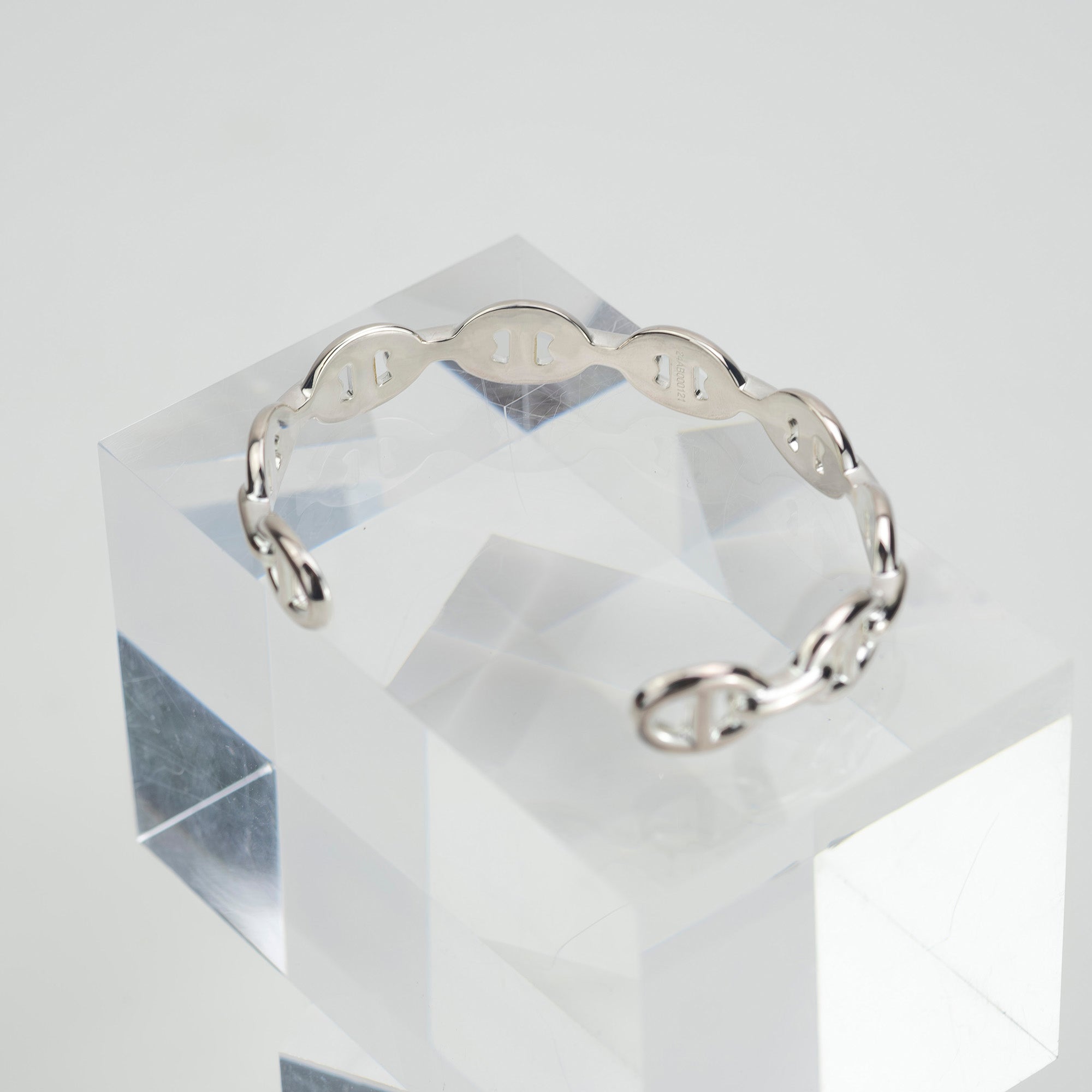 Hermès Open Bangle Anchaîne Chaine d'Ancre SH, Ag925, 17.7g