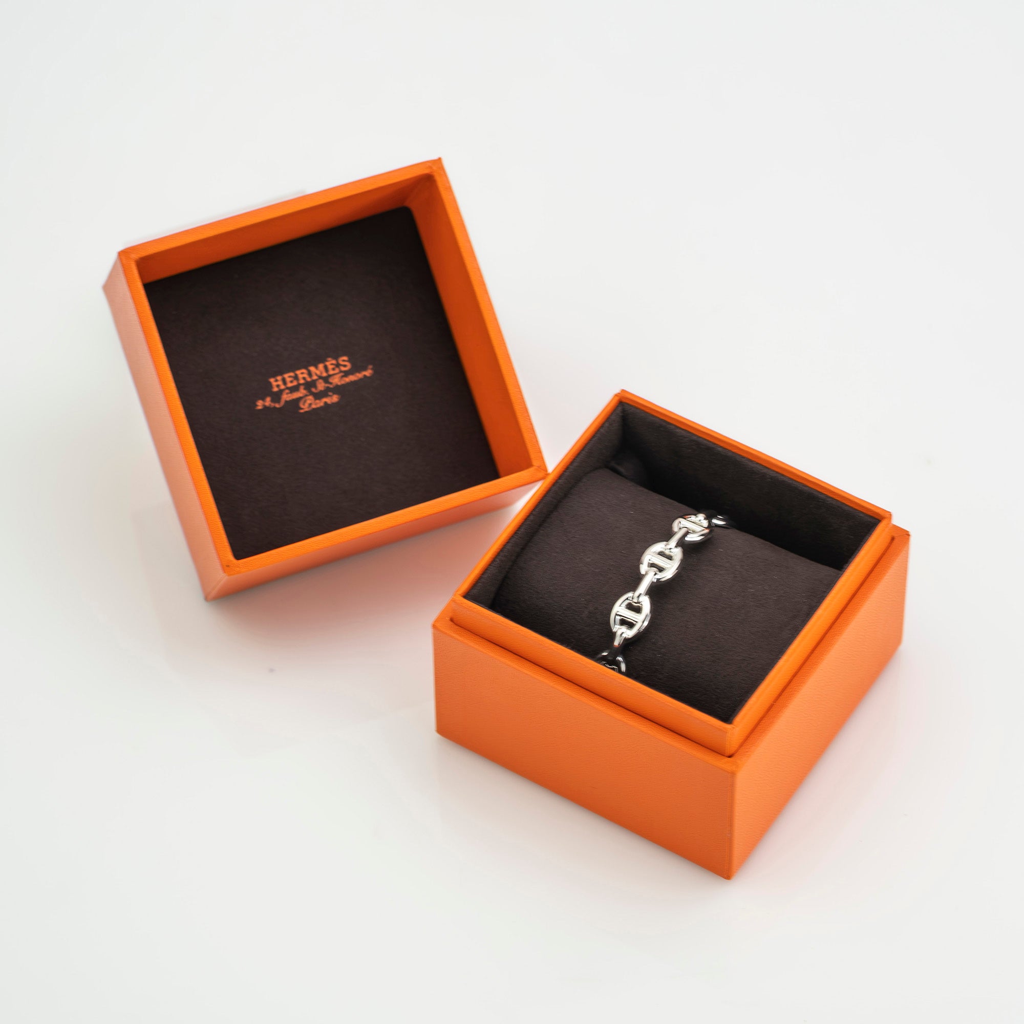 Hermès Open Bangle Anchaîne Chaine d'Ancre SH, Ag925, 17.7g