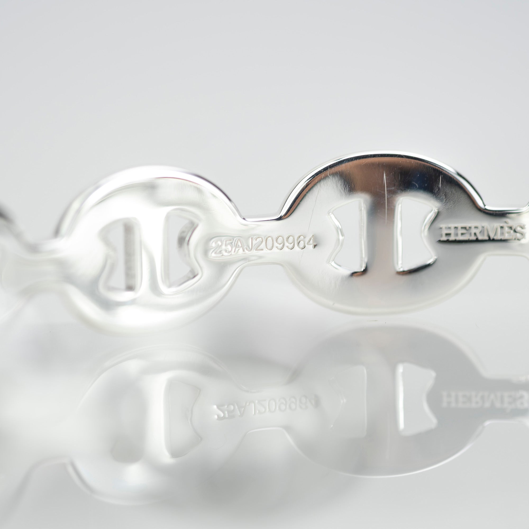 Hermès Open Bangle Anchaîne Chaine d'Ancre SH, Ag925, 21.1g