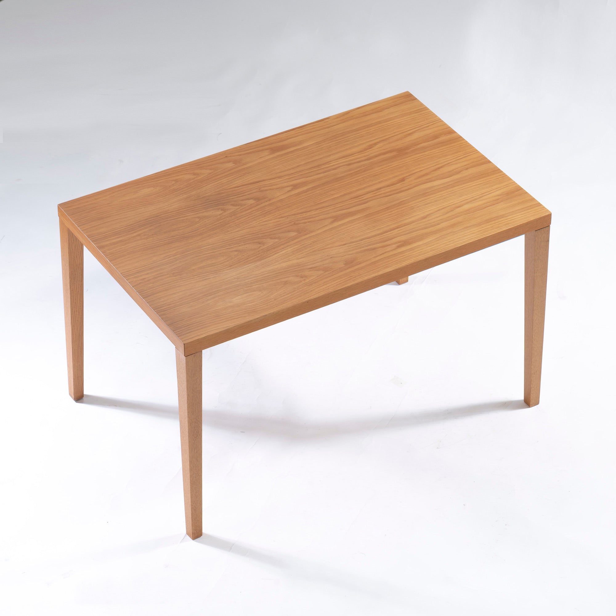 ACTUS FB Series Dining Table with Tapered Legs, 110cm Wide, Oak with Oil Finish, Scandinavian Modern, Natural Modern, Simple Design