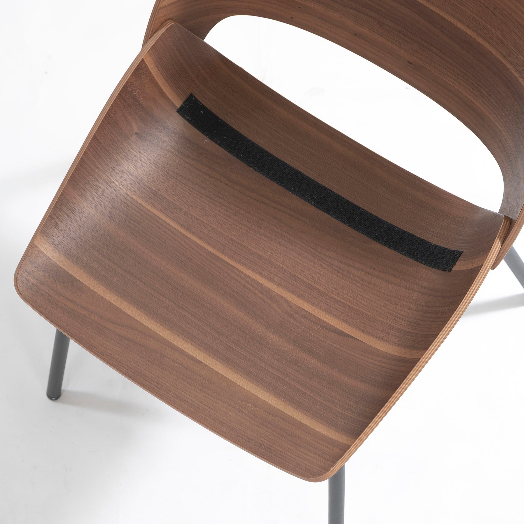 Rolf Benz 650 Walnut Dining Chair (2) with Quilted Cushion, Wood Shell Chair, Made in Germany, Luxury, Modern, Natural