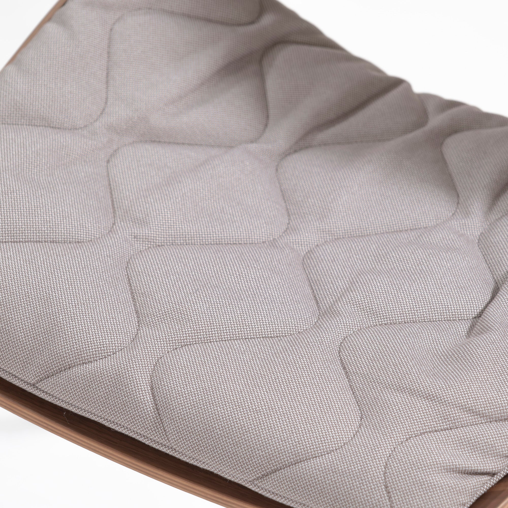 Rolf Benz 650 Walnut Dining Chair (2) with Quilted Cushion, Wood Shell Chair, Made in Germany, Luxury, Modern, Natural