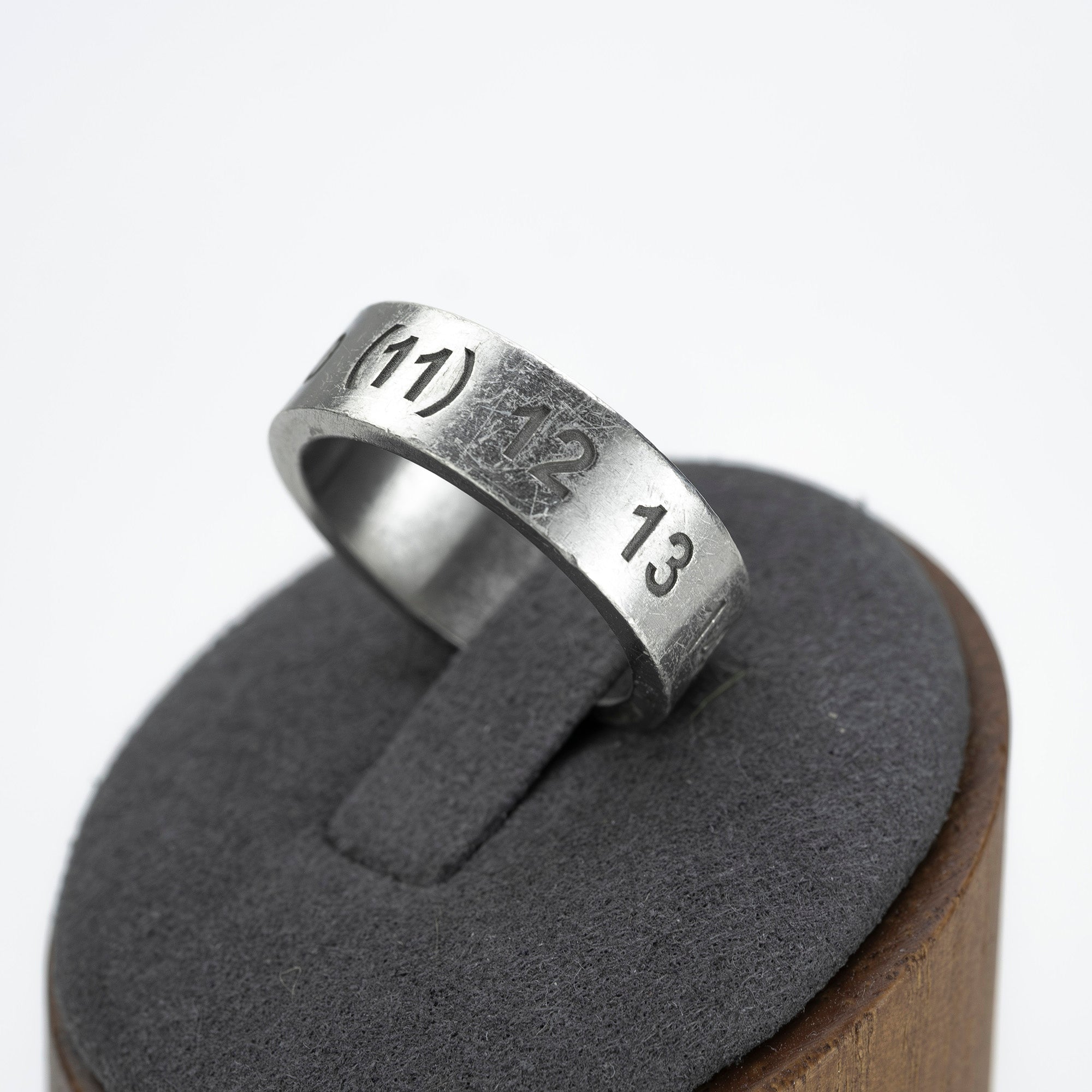 Maison Margiela Numbered Ring, Serial Number 11, Sterling Silver, Men's and Women's Accessories