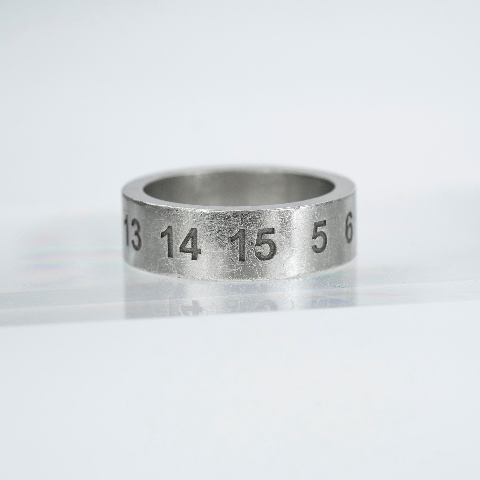 Maison Margiela Numbered Ring, Serial Number 11, Sterling Silver, Men's and Women's Accessories