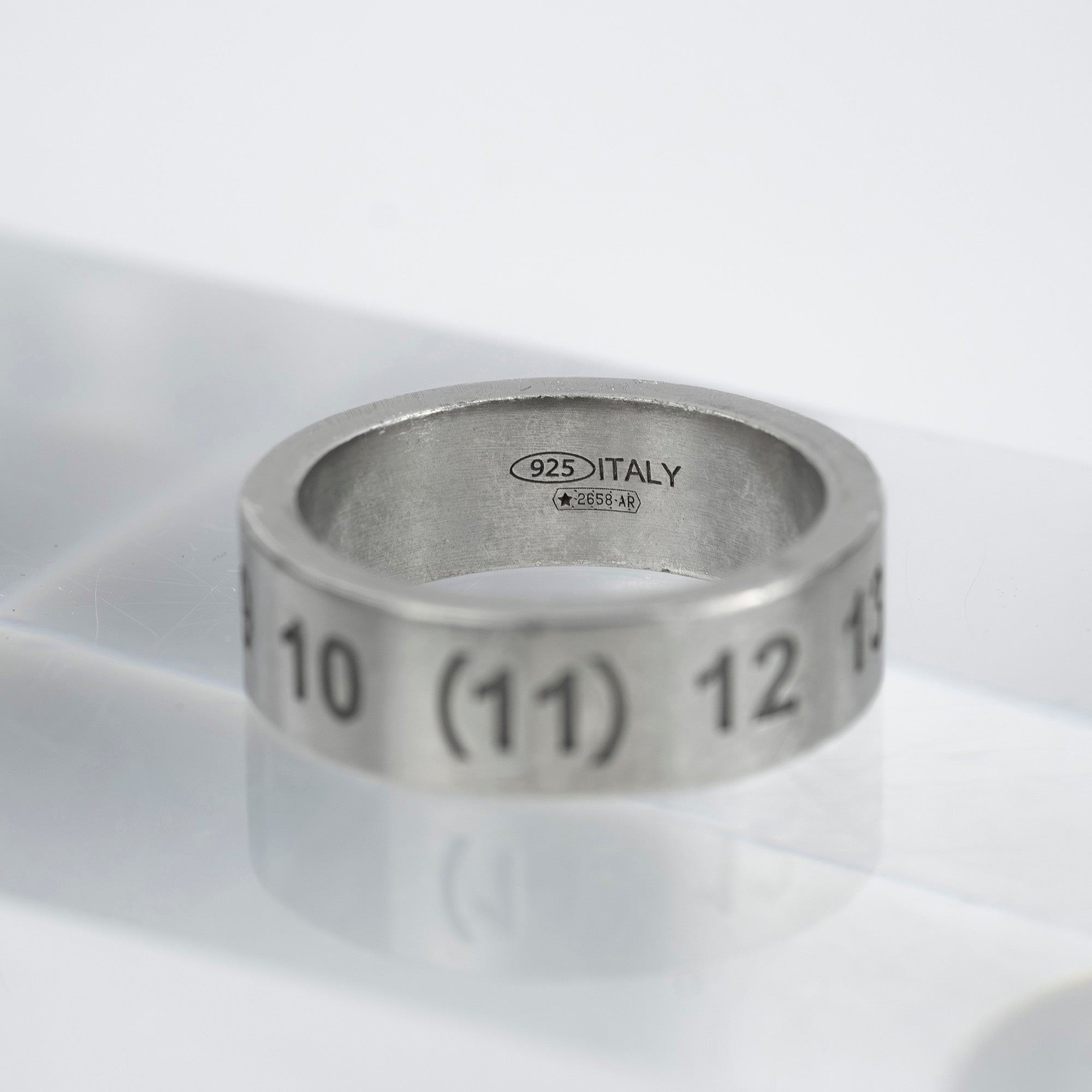 Maison Margiela Numbered Ring, Serial Number 11, Sterling Silver, Men's and Women's Accessories