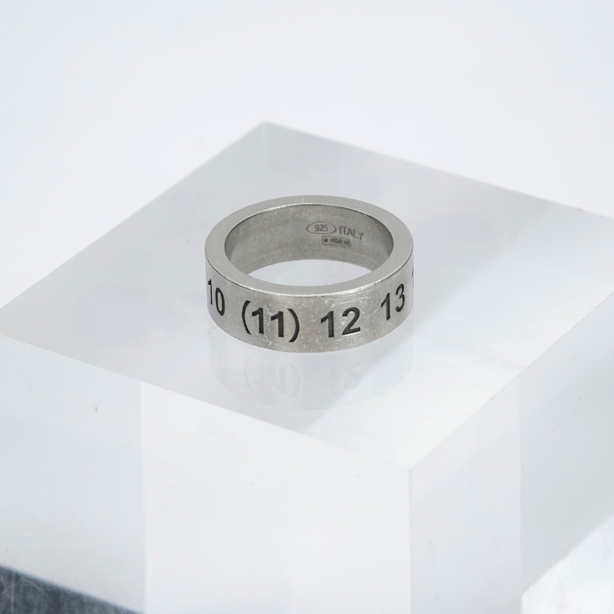 Maison Margiela Number Necklace Pendant with Serial Number 11, Sterling Silver, Men's and Women's Accessories