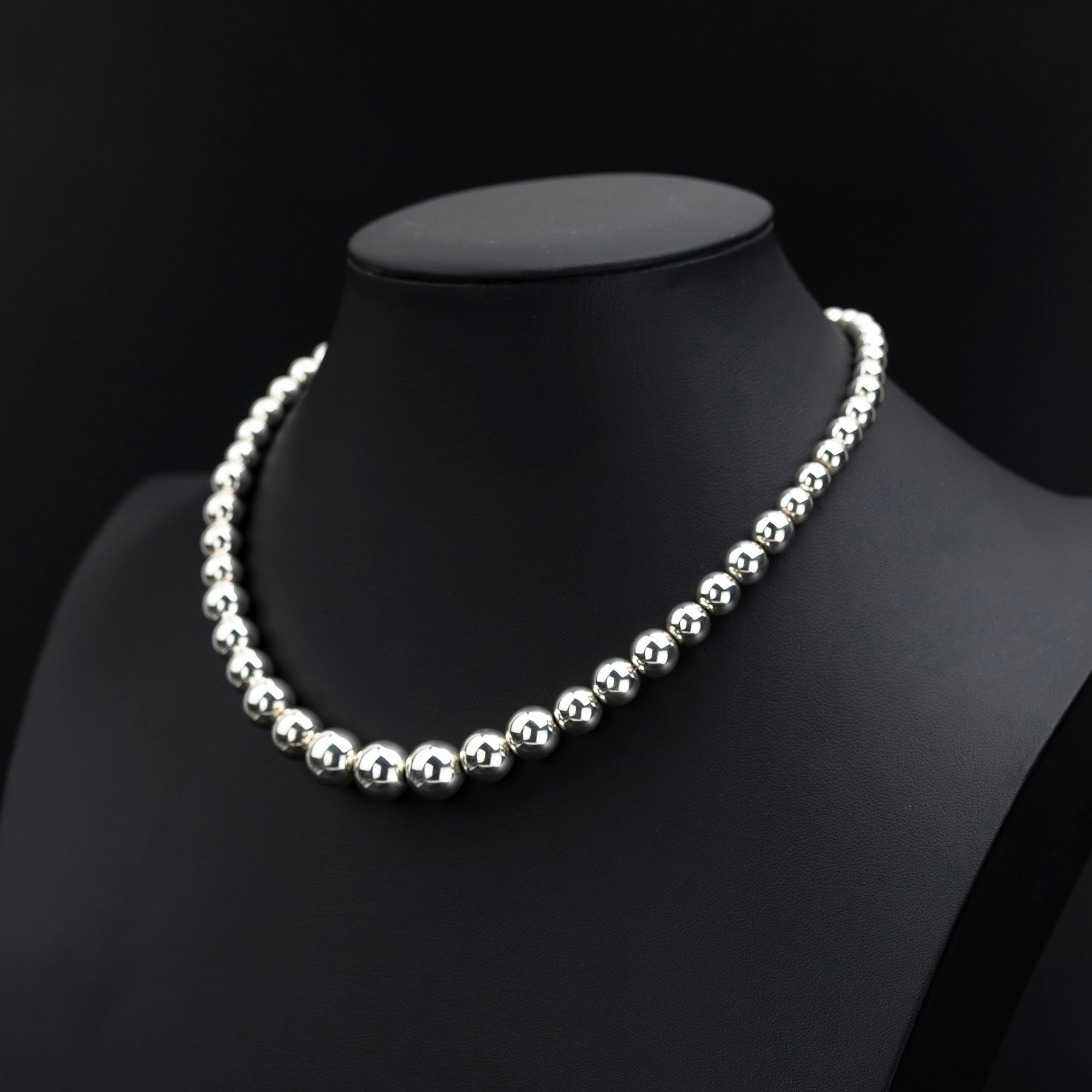 Tiffany & Co. Hardware Ball Necklace in 925 Sterling Silver, Women's Jewelry, Includes Box and Dust Bag