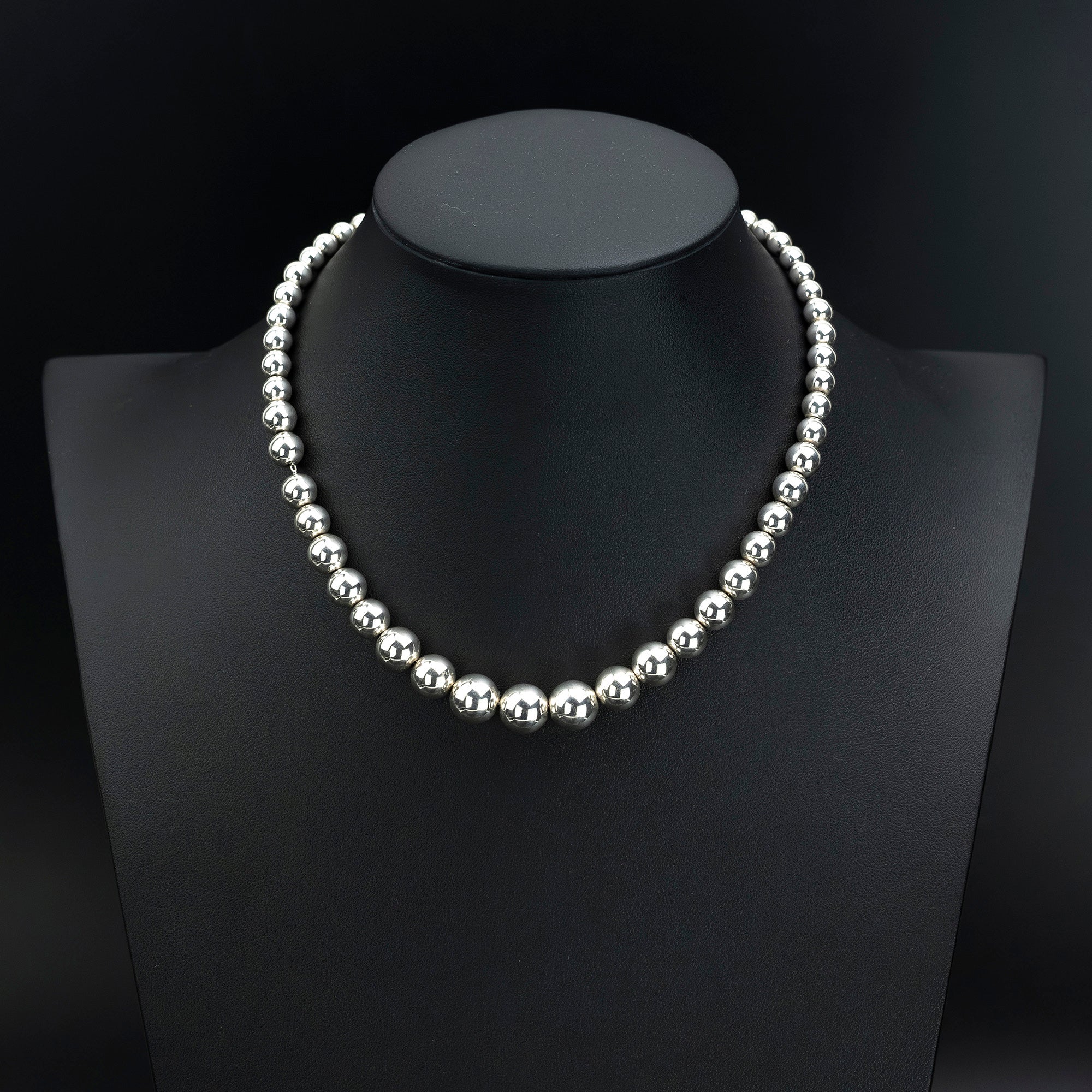Tiffany & Co. Hardware Ball Necklace in 925 Sterling Silver, Women's Jewelry, Includes Box and Dust Bag