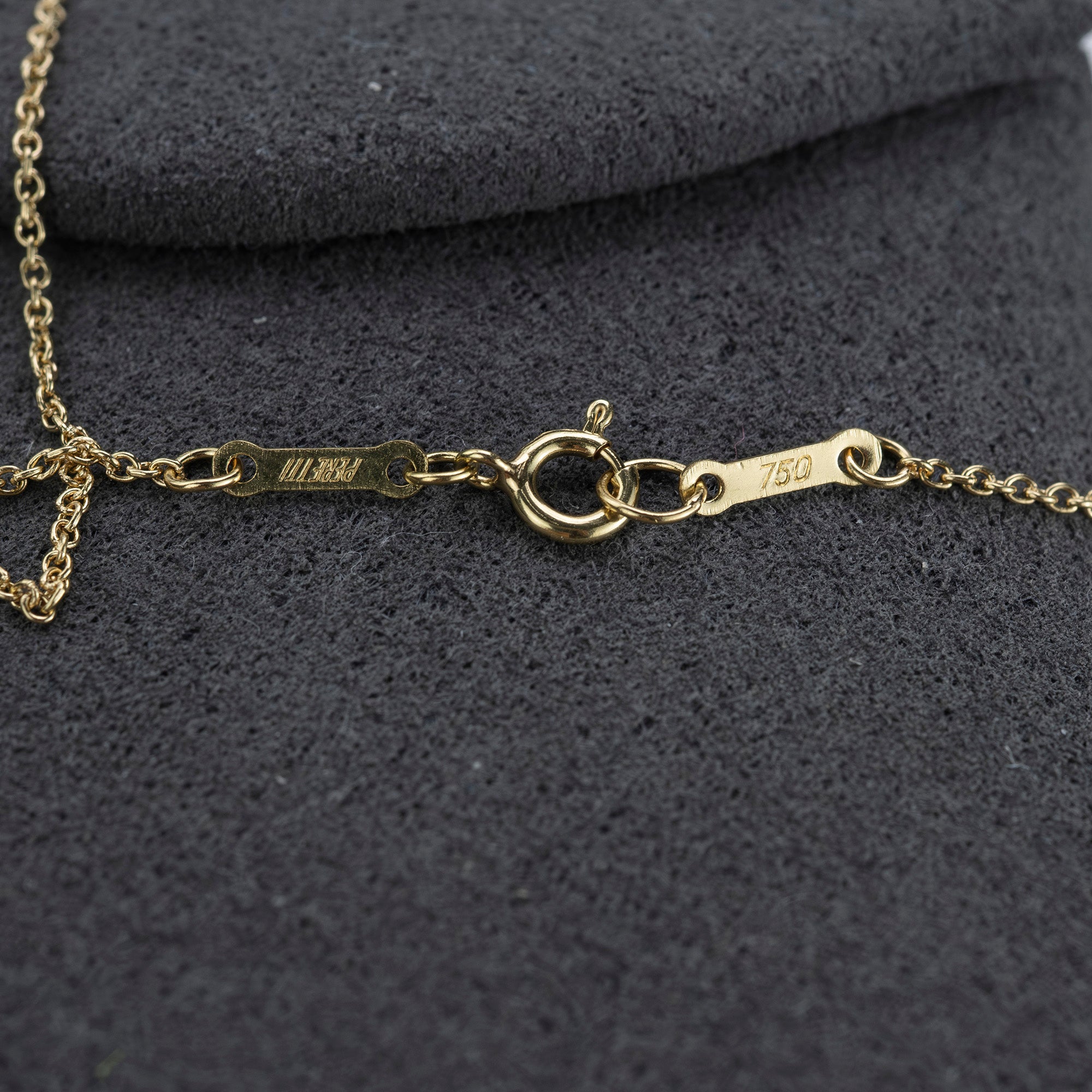 Tiffany & Co. Open Heart Necklace in 750 K18YG Yellow Gold by Elsa Peretti