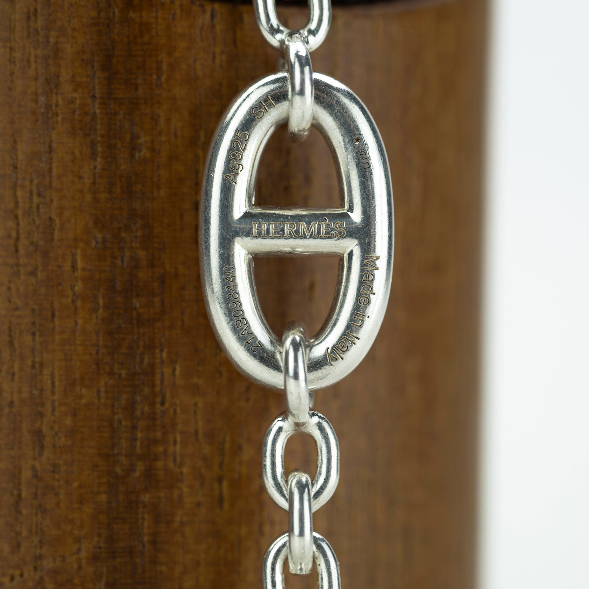 Hermès Farandole SH Bracelet with Chaine d'Ancre motif, 925 silver, approximately 24.99g