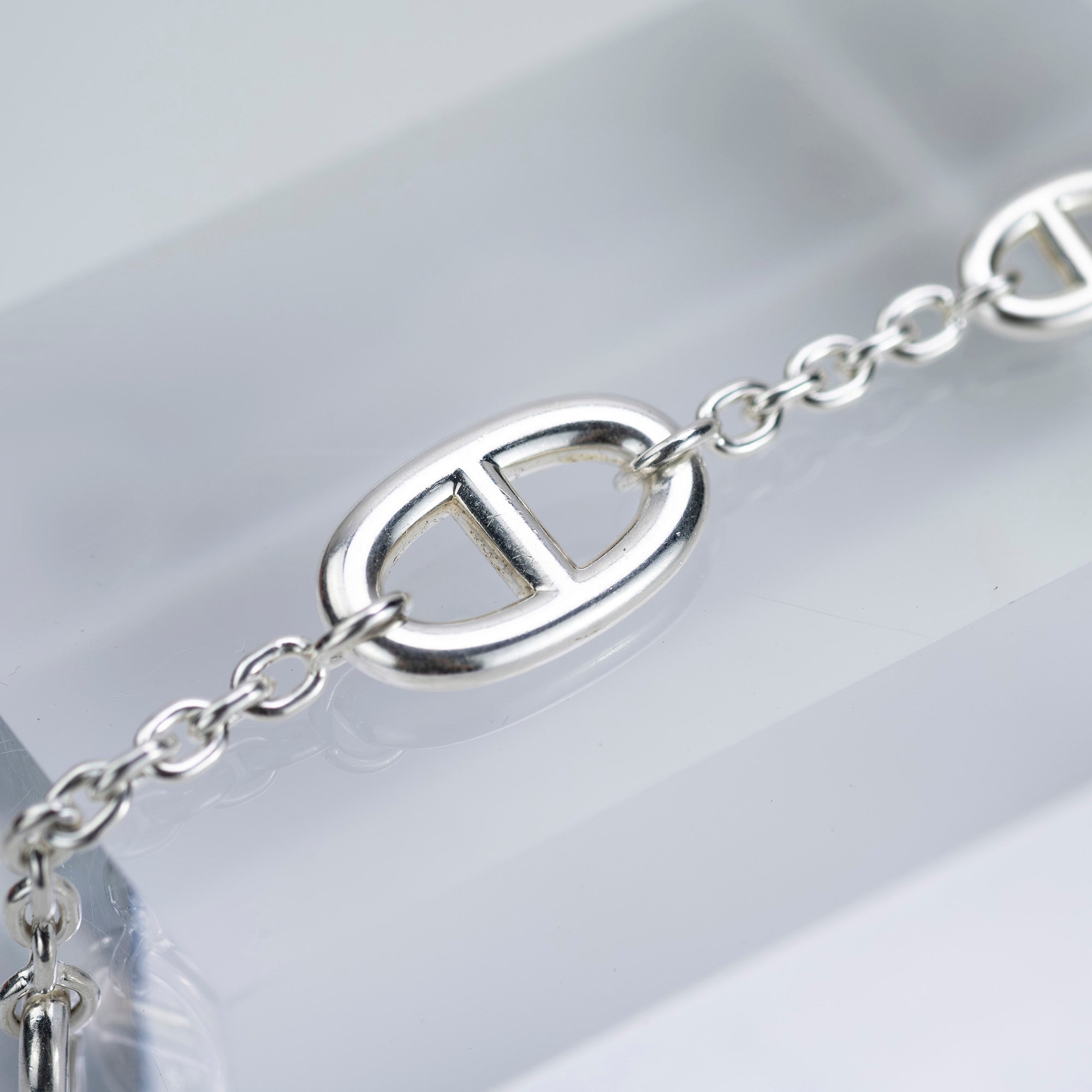 Hermès Farandole SH Bracelet with Chaine d'Ancre motif, 925 silver, approximately 24.99g