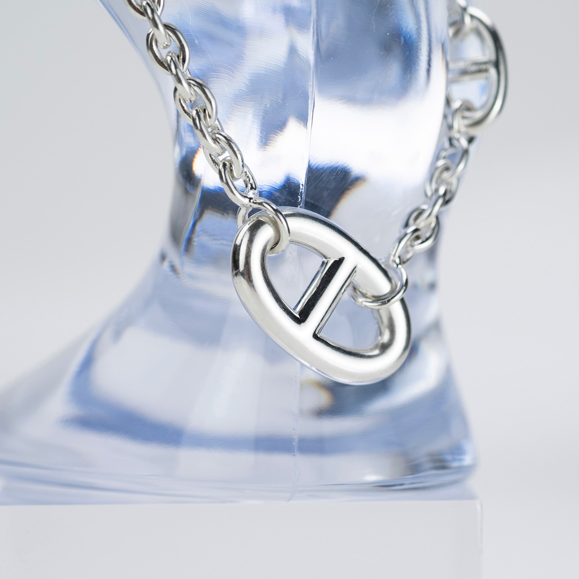 Hermès Farandole Sterling Silver Bracelet with Chaine d'Ancre Motif, 925 Sterling Silver, Approx. 25.39g