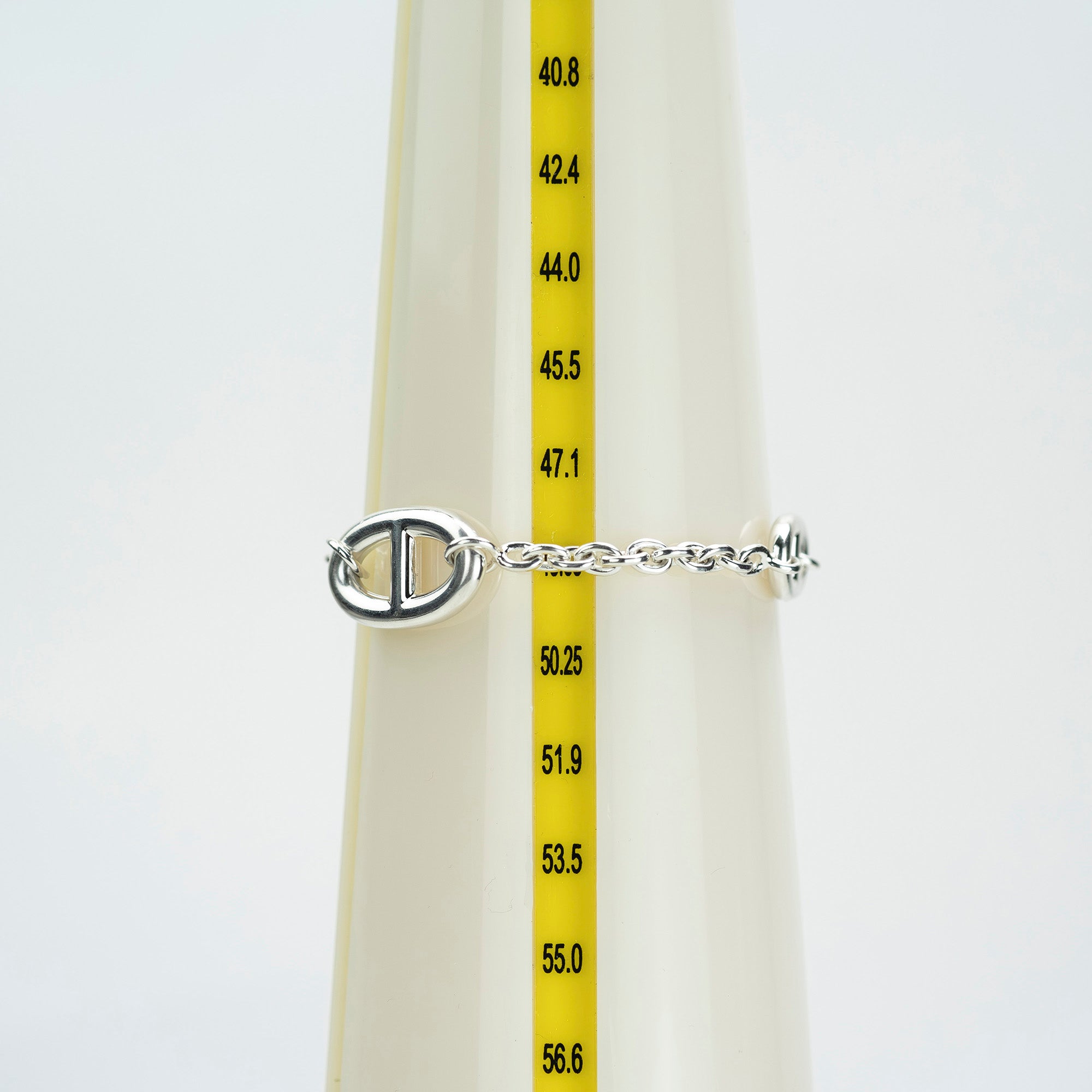 Hermès Farandole Sterling Silver Bracelet with Chaine d'Ancre Motif, 925 Sterling Silver, Approx. 25.39g