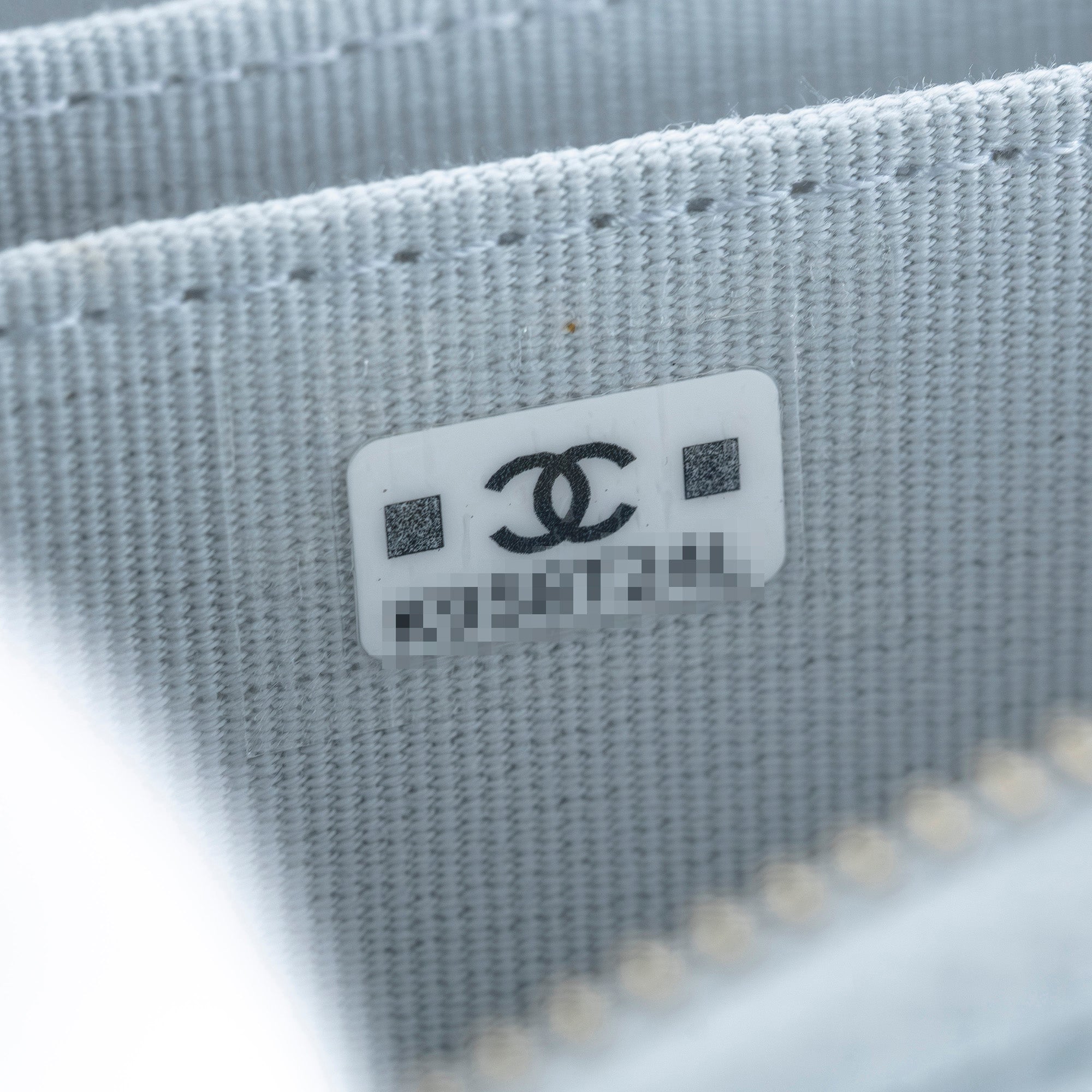 Chanel Matelasse Coco Mark Caviar Leather Coin Case/Card Case, Light Blue, Excellent Condition, Box and Dust Bag Included