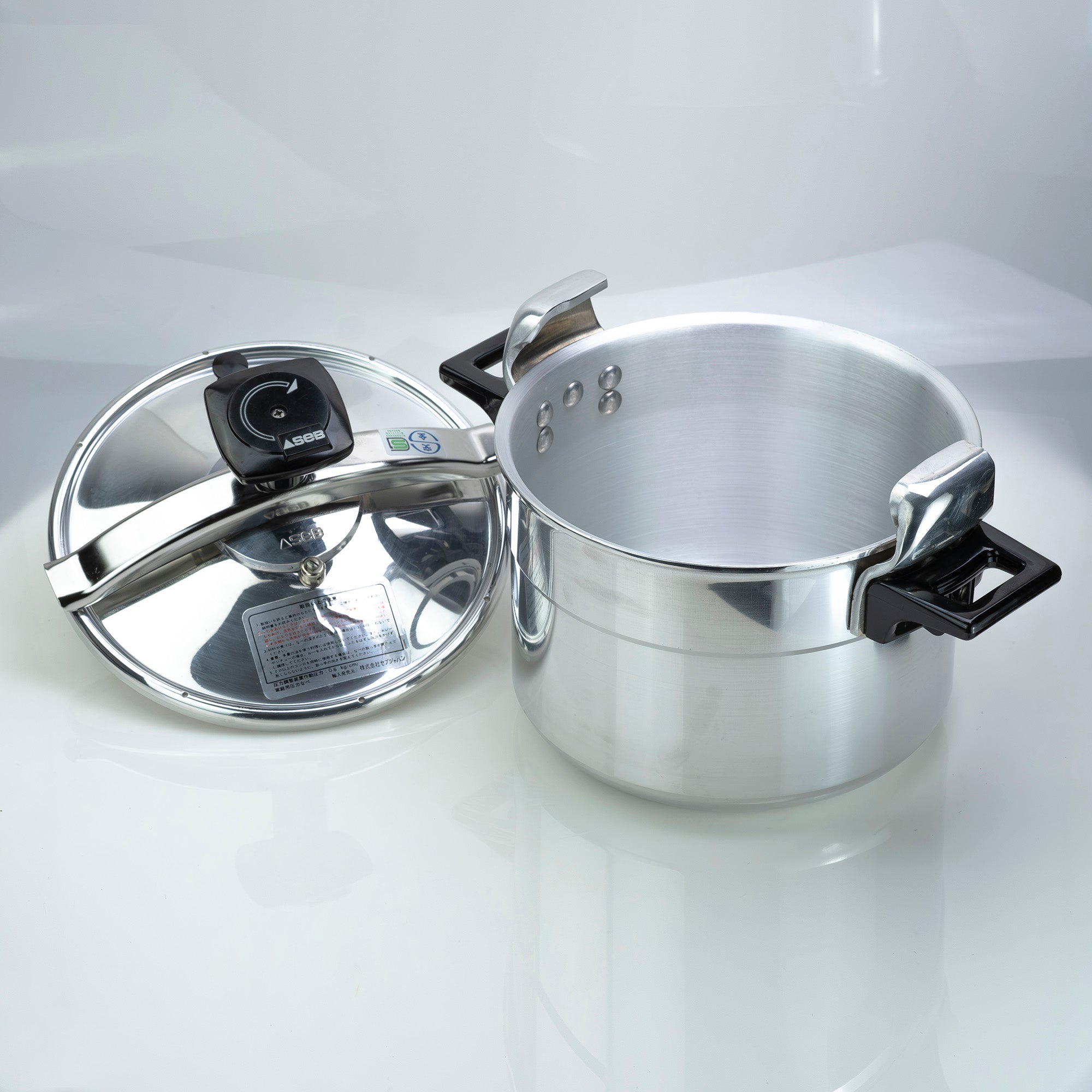 SEB Cocotte Minute 6L Pressure Cooker, Thick Aluminum with Steamer Tray, Made in France