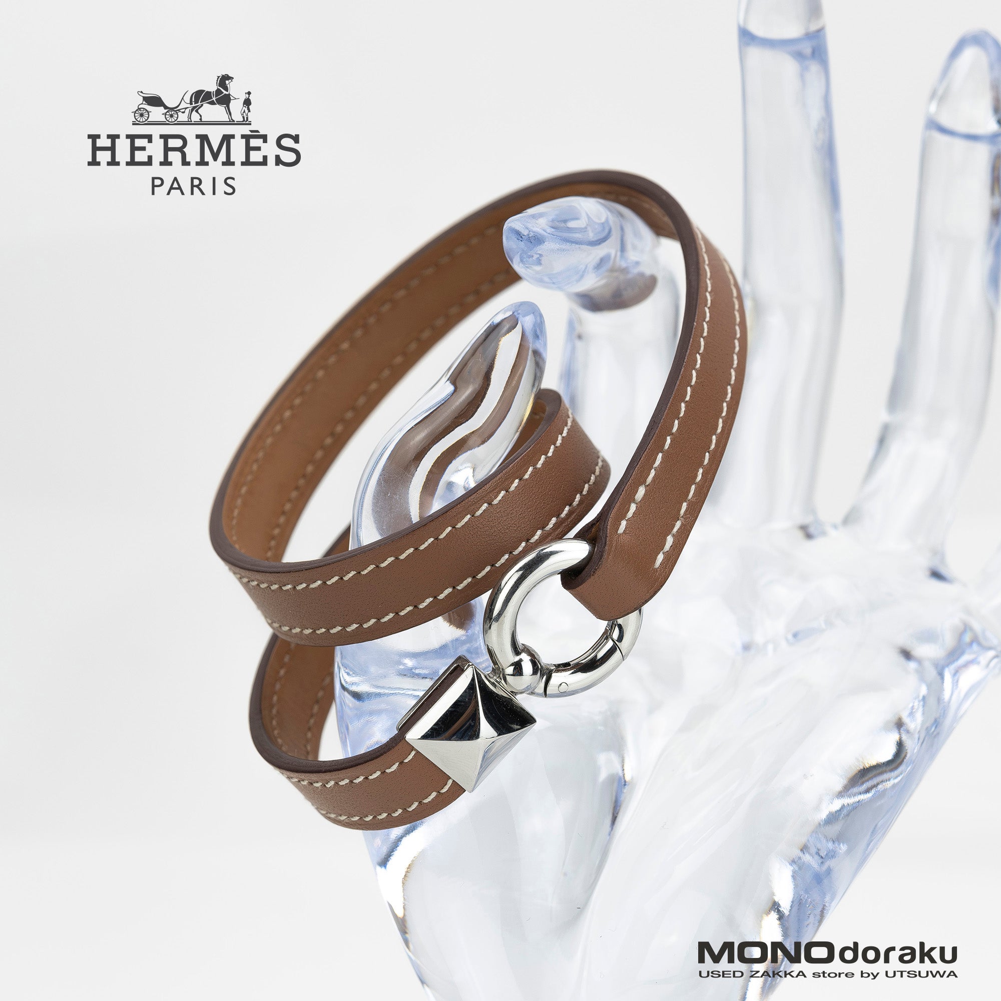 Hermès Medor XO Bracelet in Swift Gold with a Metallic Finish, Double Stamp, Made in 2024, T4, Men's Accessory