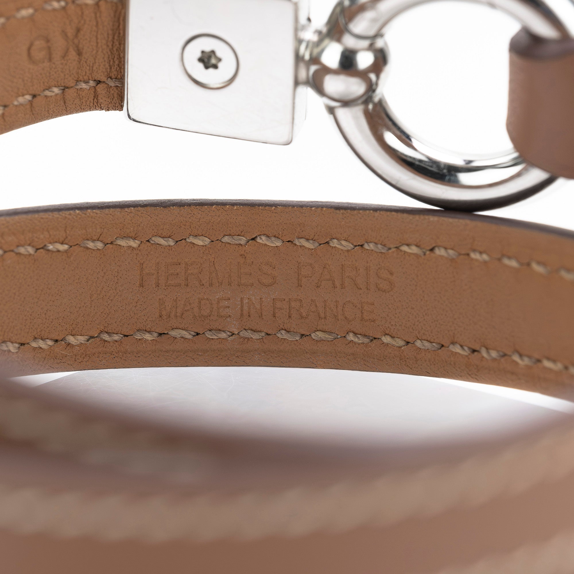Hermès Medor XO Bracelet in Swift Gold with a Metallic Finish, Double Stamp, Made in 2024, T4, Men's Accessory