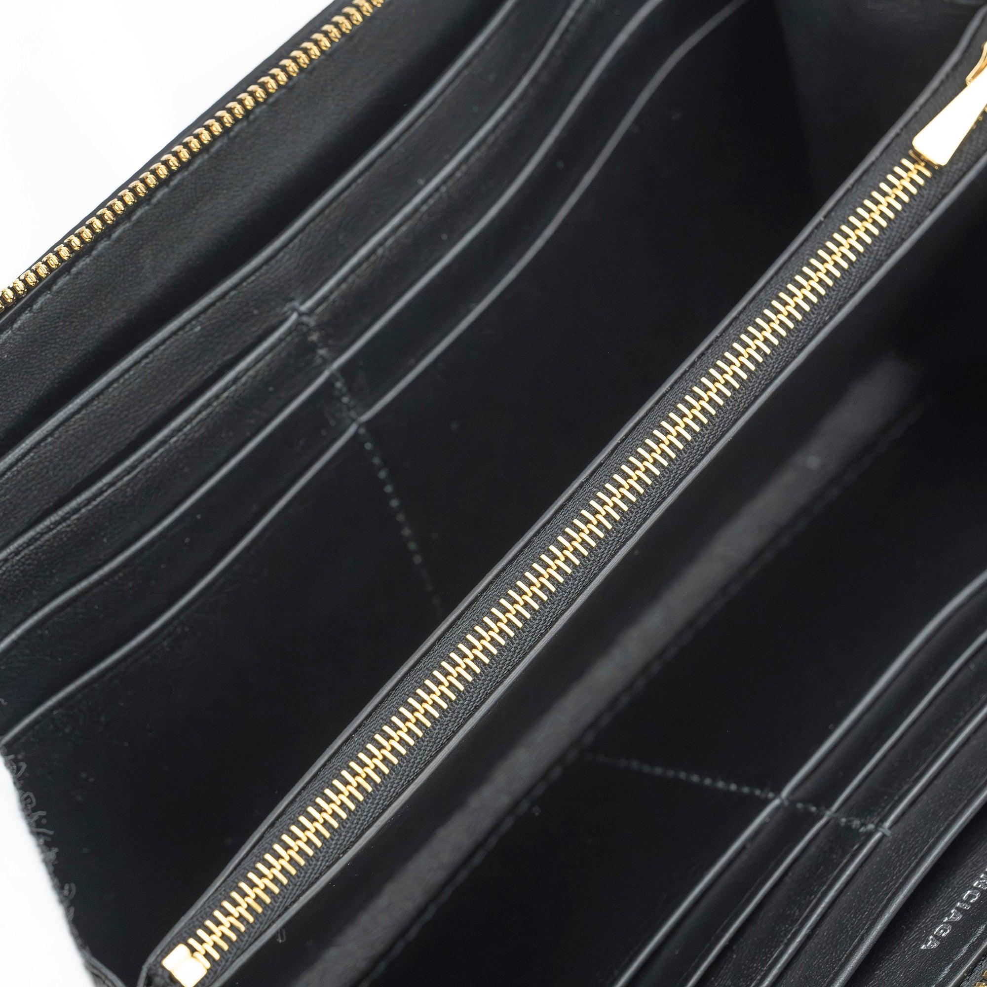 Balenciaga Cache Continental Logo Zip-Around Long Wallet, Men's, Black Leather, 594290 (Excellent Condition, Includes Accessories)
