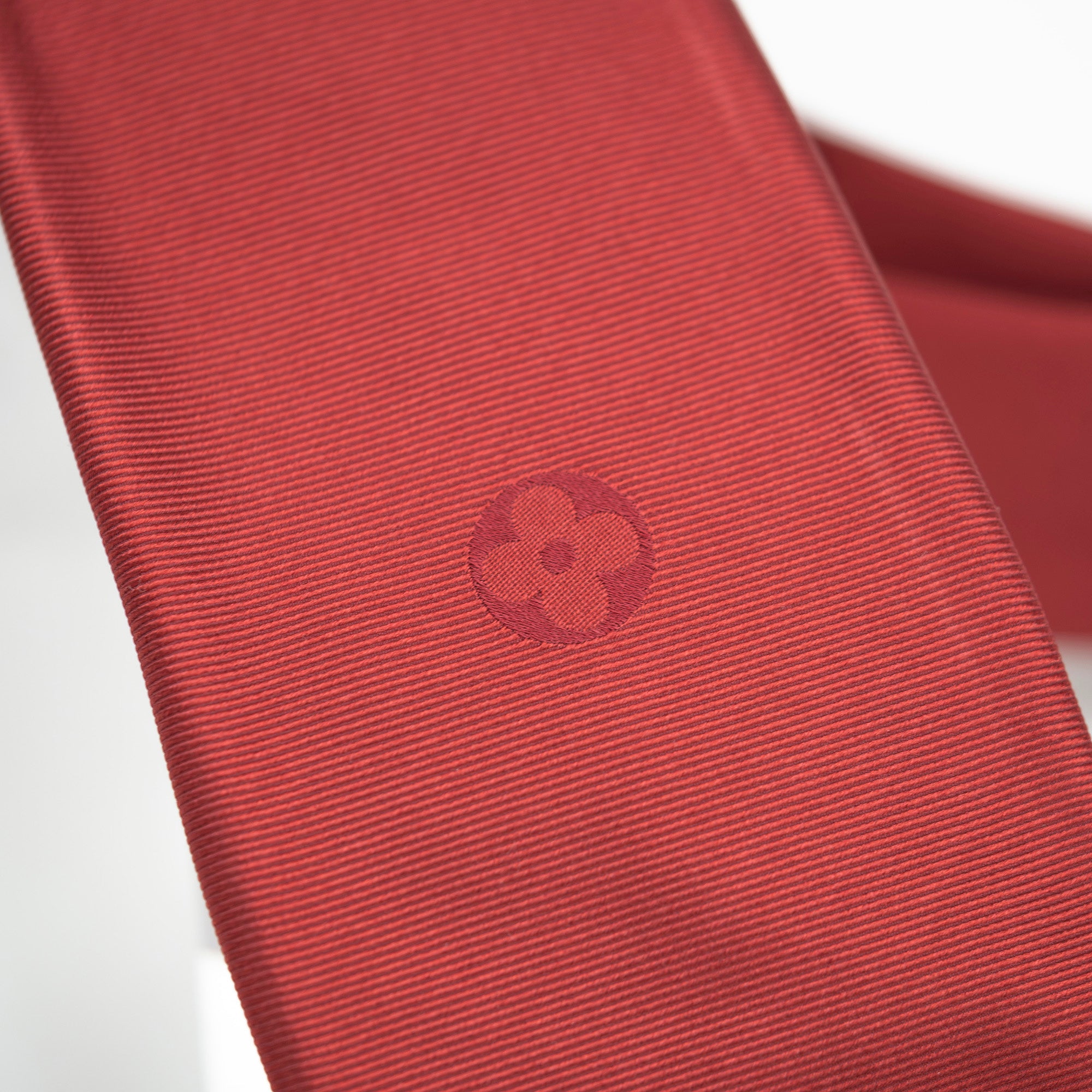 Louis Vuitton Cravate Monogram Flower Tie, 100% Silk, Red