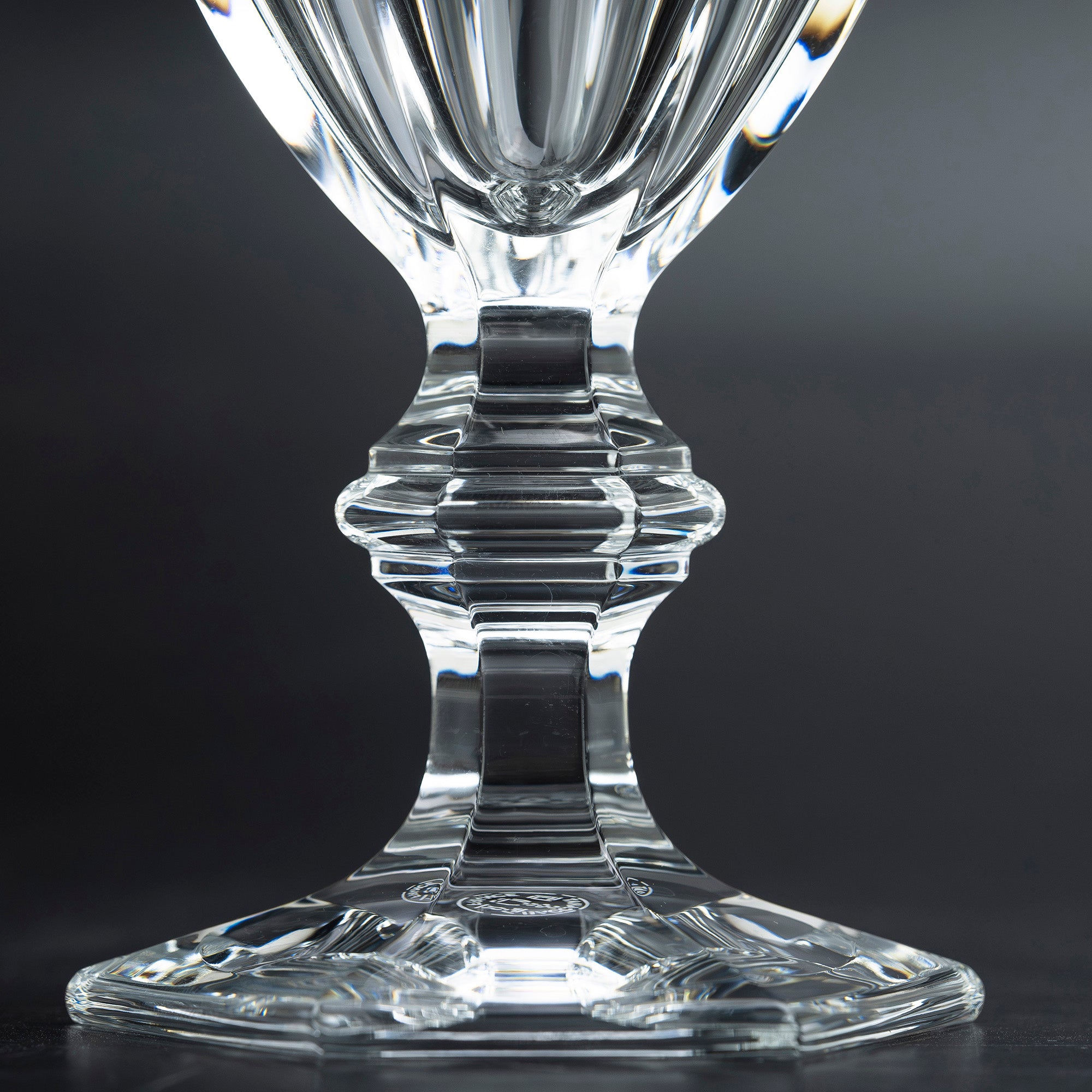 Baccarat Harcourt Crystal Wine Glasses, Set of 2, Made in France, Luxury Tableware