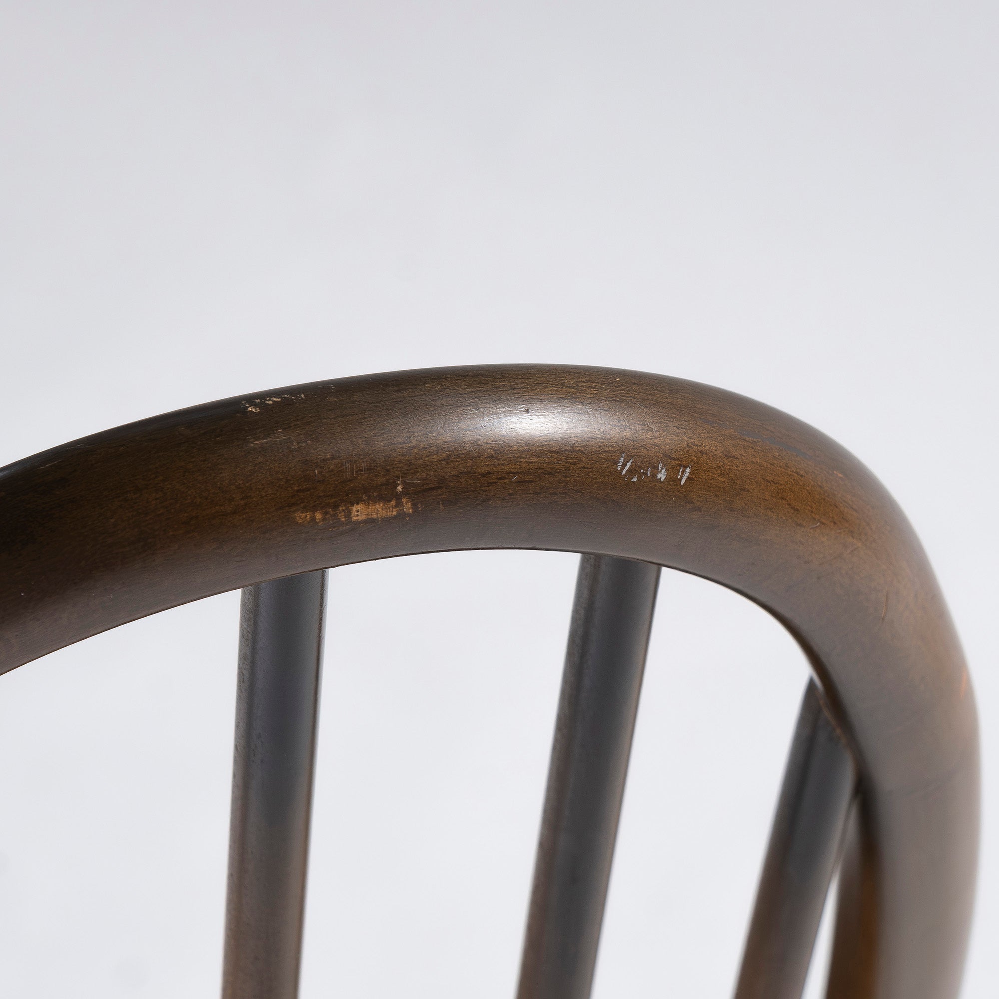 Ercol Quaker Chair (1) Dining Chair, Elm and Beech Wood, British Windsor Chair, British Vintage, Mid-Century