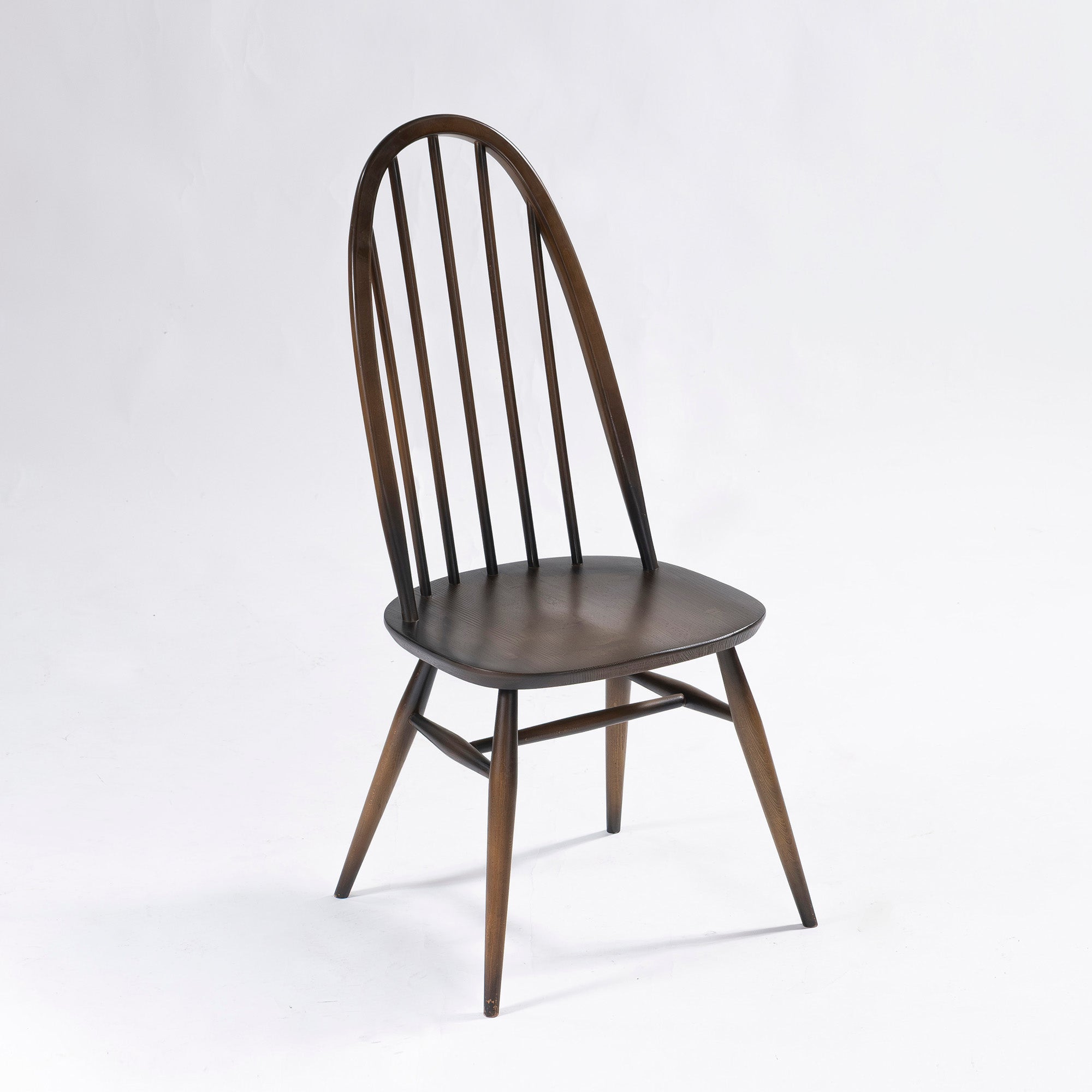 Ercol Quaker Chair (1) Dining Chair, Elm and Beech Wood, British Windsor Chair, British Vintage, Mid-Century
