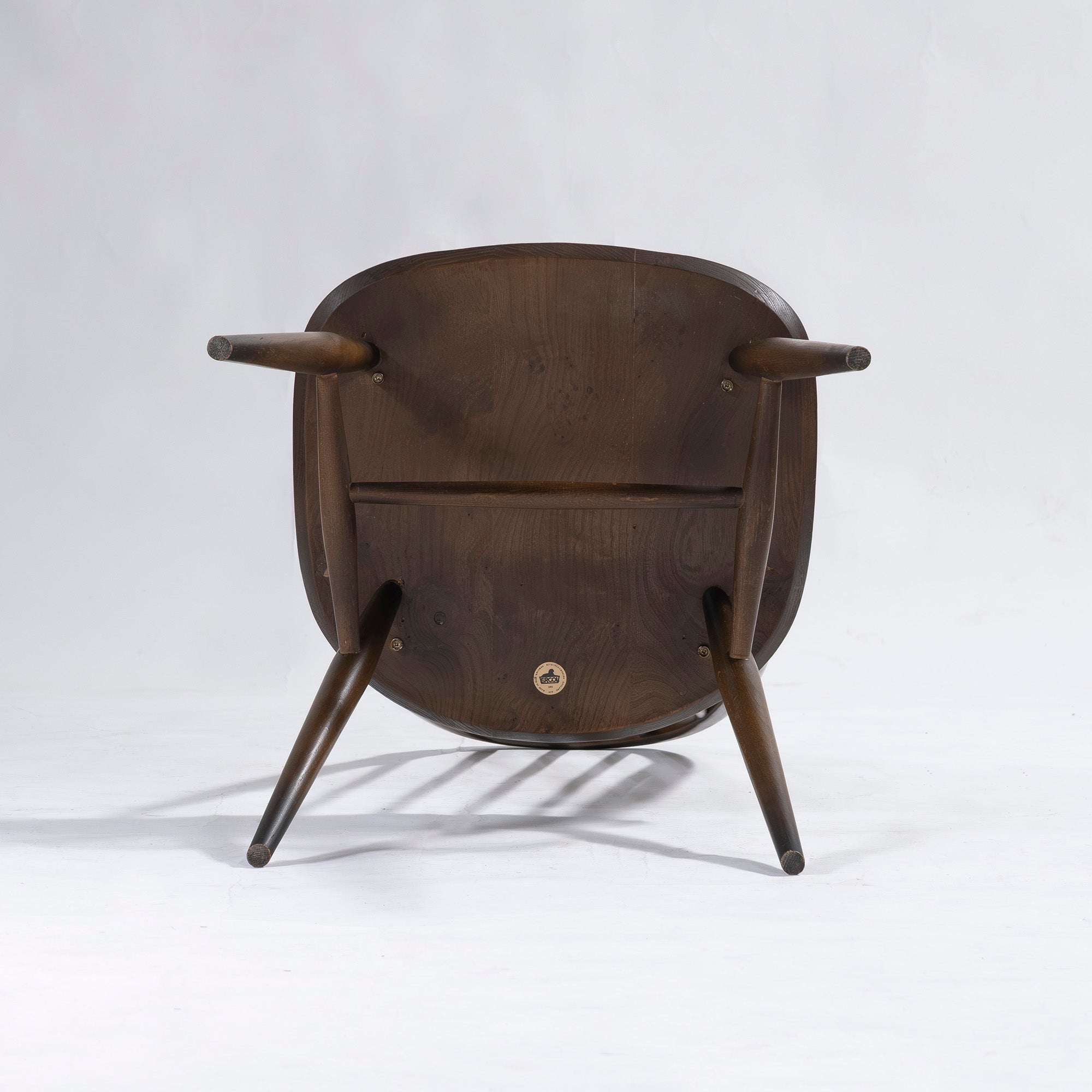 Dining chairs, Ercol Quaker Chairs (2), elm and beech wood, British, Windsor chairs, British vintage, mid-century.