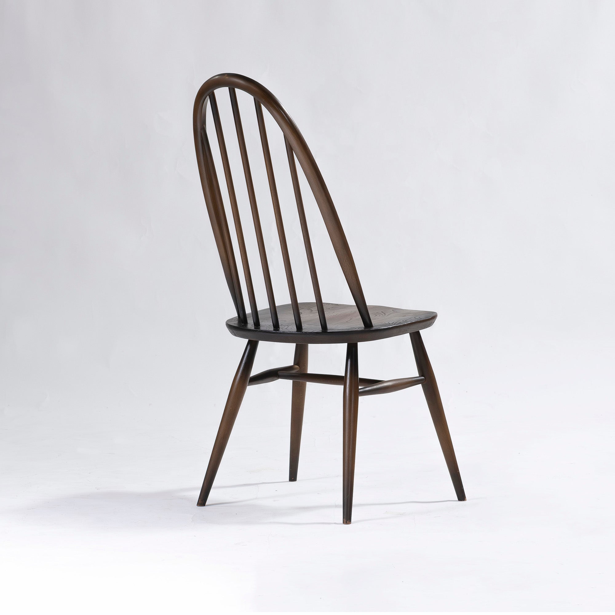 Dining chairs, Ercol Quaker Chairs (2), elm and beech wood, British, Windsor chairs, British vintage, mid-century.