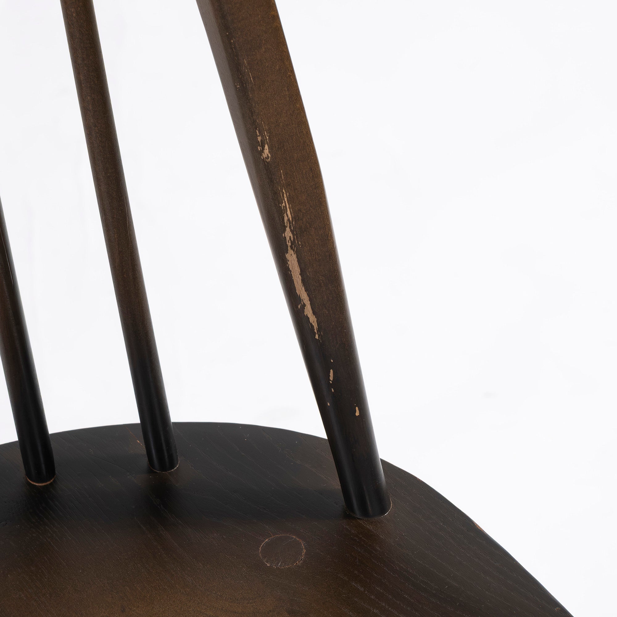 Ercol Quaker Chairs (4) Dining Chairs, Elm and Beech Wood, British, Windsor Chairs, British Vintage, Mid-Century