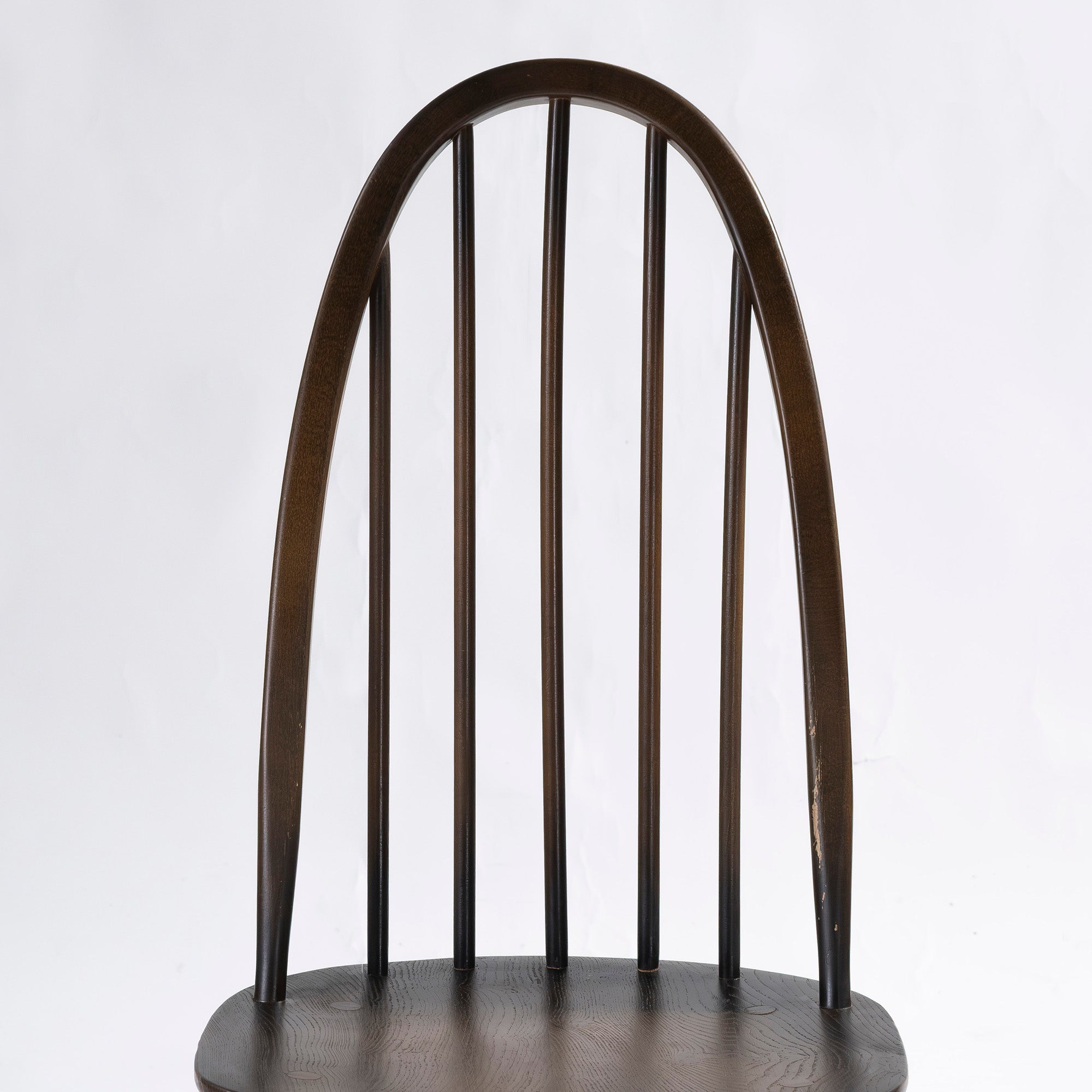 Ercol Quaker Chairs (4) Dining Chairs, Elm and Beech Wood, British, Windsor Chairs, British Vintage, Mid-Century