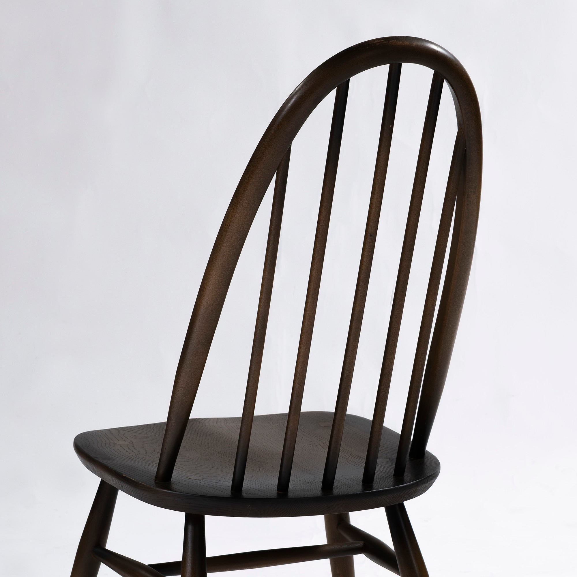 Ercol Quaker Chairs (4) Dining Chairs, Elm and Beech Wood, British, Windsor Chairs, British Vintage, Mid-Century