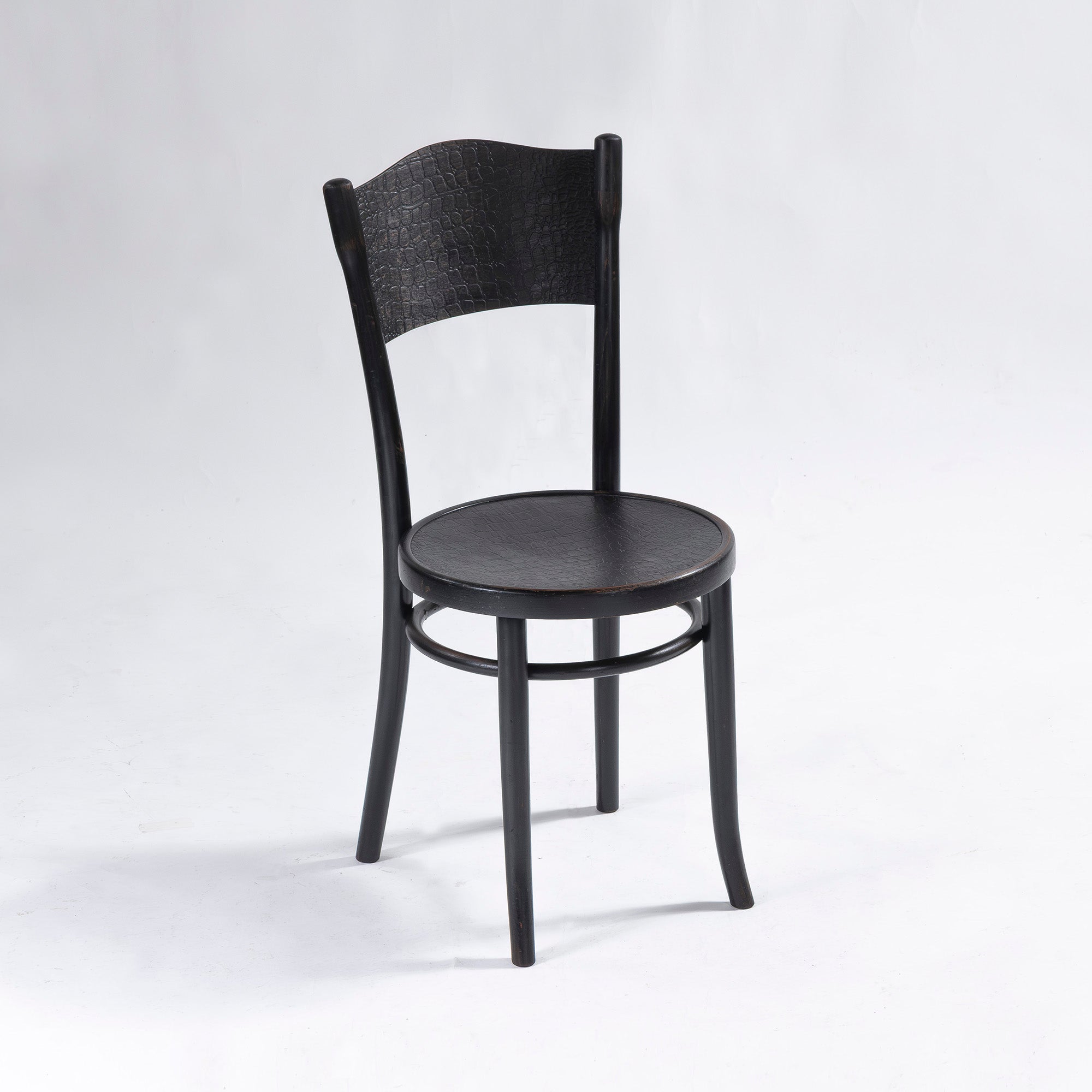 ダイニングチェア トーネット THONET 1930s ベントウッドチェア クロコパネル(1) ポーランド製 ビーチ材 ◆希少◆ 曲木 アンティーク