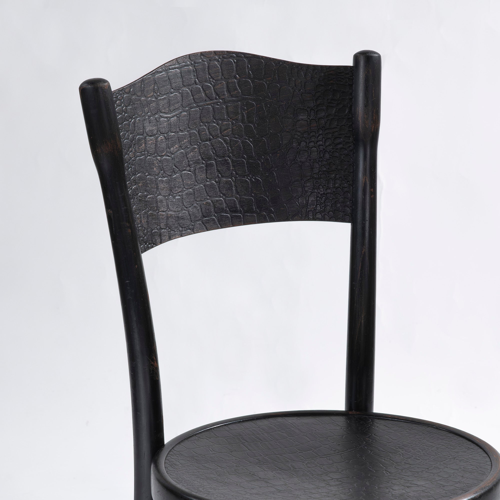 ダイニングチェア トーネット THONET 1930s ベントウッドチェア クロコパネル(1) ポーランド製 ビーチ材 ◆希少◆ 曲木 アンティーク
