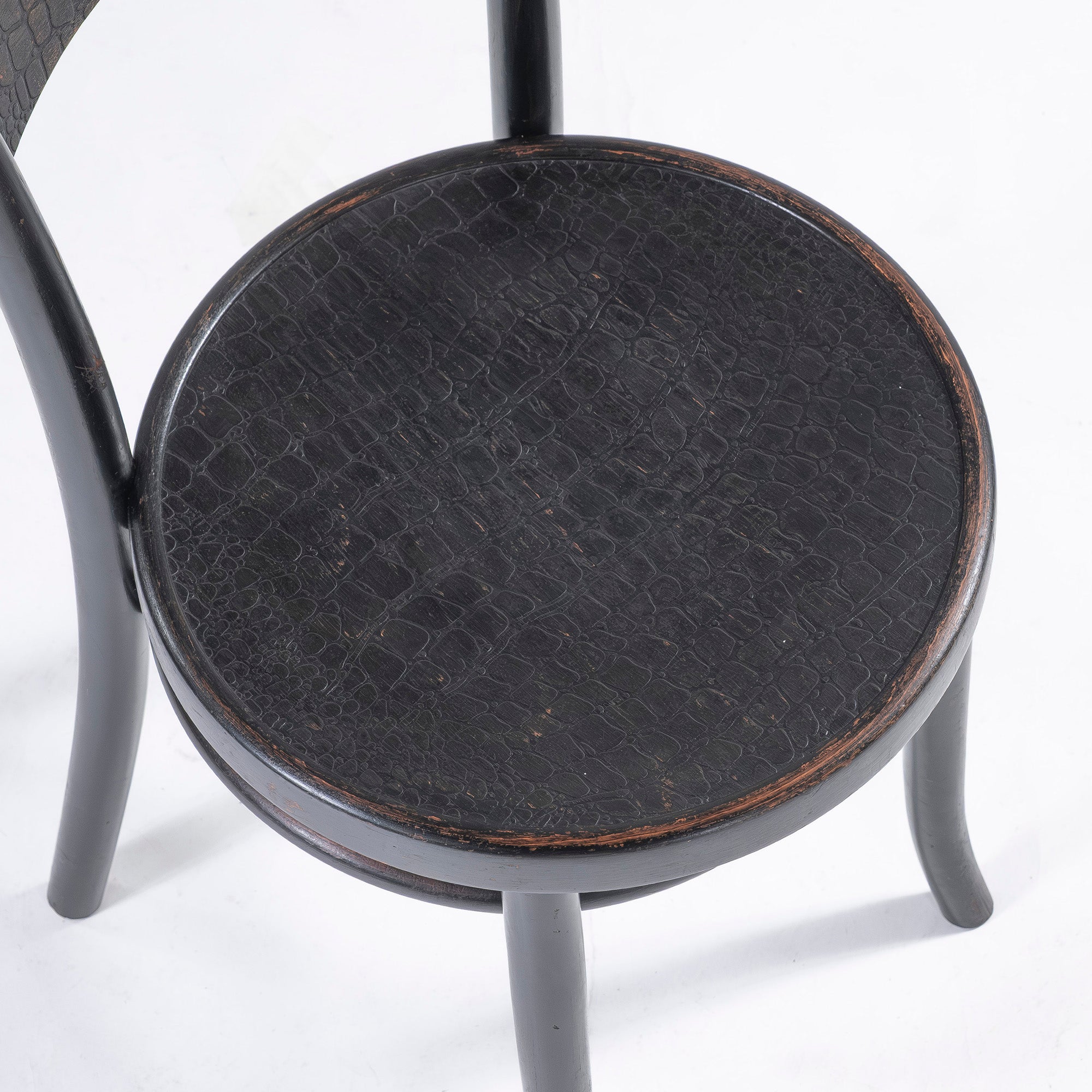 ダイニングチェア トーネット THONET 1930s ベントウッドチェア クロコパネル(1) ポーランド製 ビーチ材 ◆希少◆ 曲木 アンティーク
