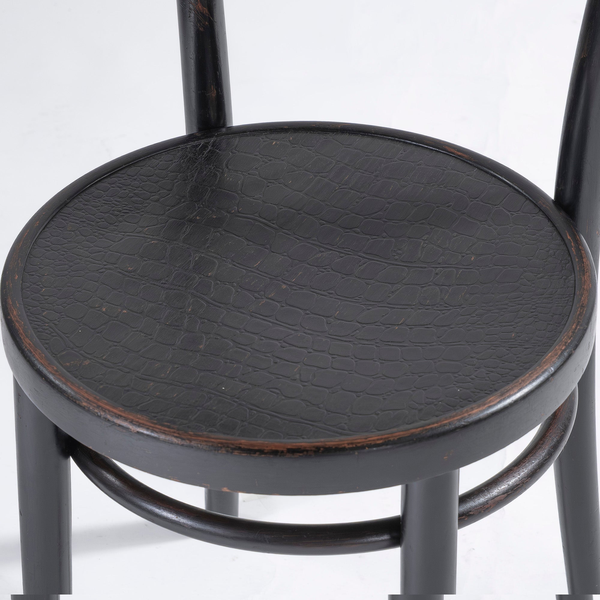 ダイニングチェア トーネット THONET 1930s ベントウッドチェア クロコパネル(1) ポーランド製 ビーチ材 ◆希少◆ 曲木 アンティーク