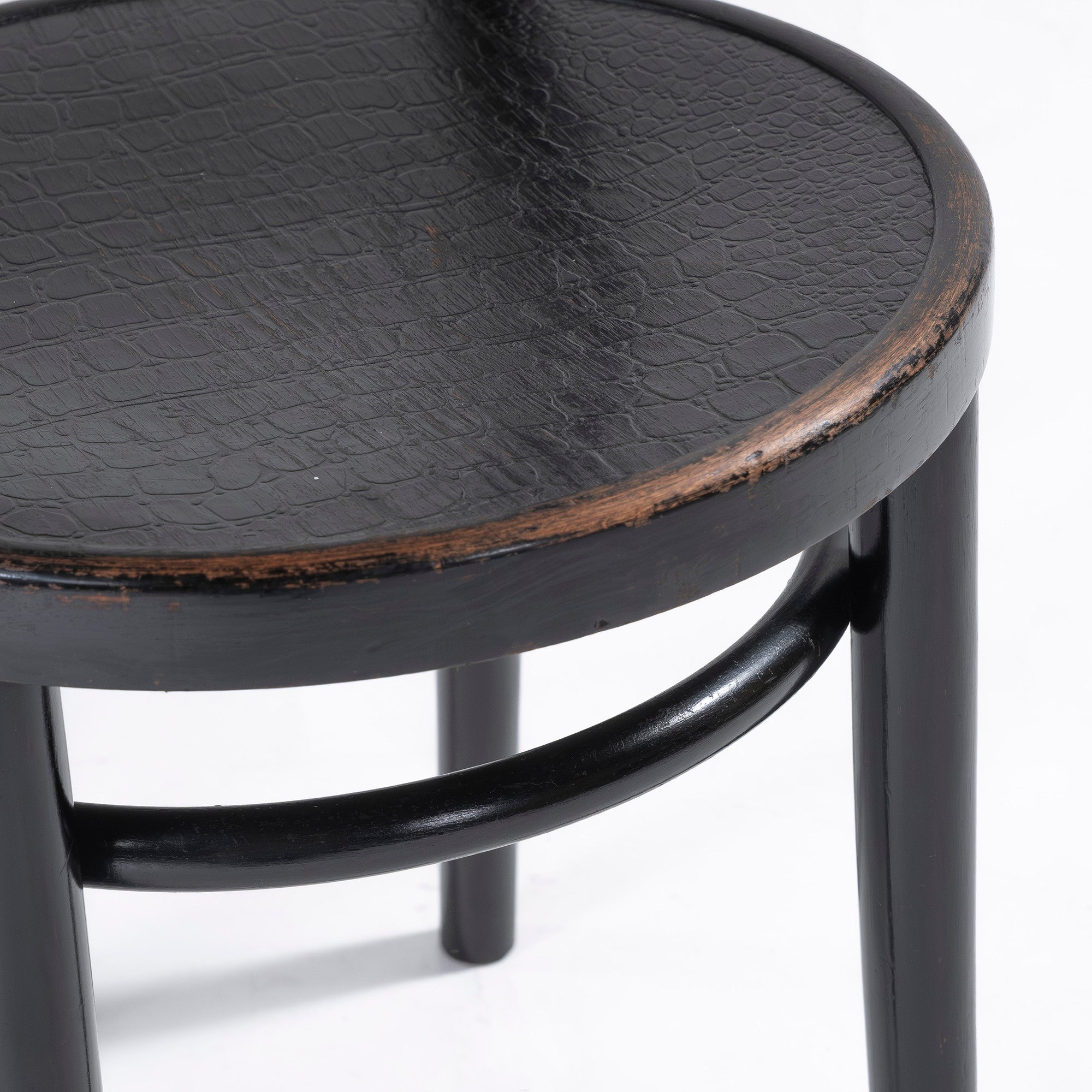ダイニングチェア トーネット THONET 1930s ベントウッドチェア クロコパネル(2) ポーランド製 ビーチ材 ◆希少◆ 曲木 アンティーク