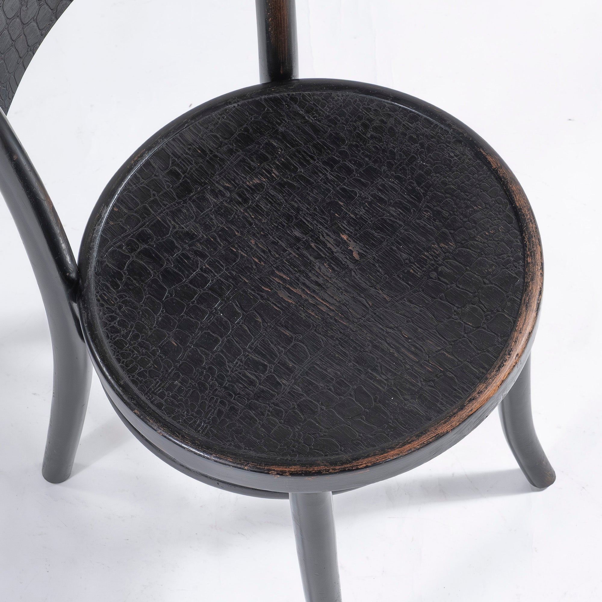 ダイニングチェア トーネット THONET 1930s ベントウッドチェア クロコパネル(2) ポーランド製 ビーチ材 ◆希少◆ 曲木 アンティーク